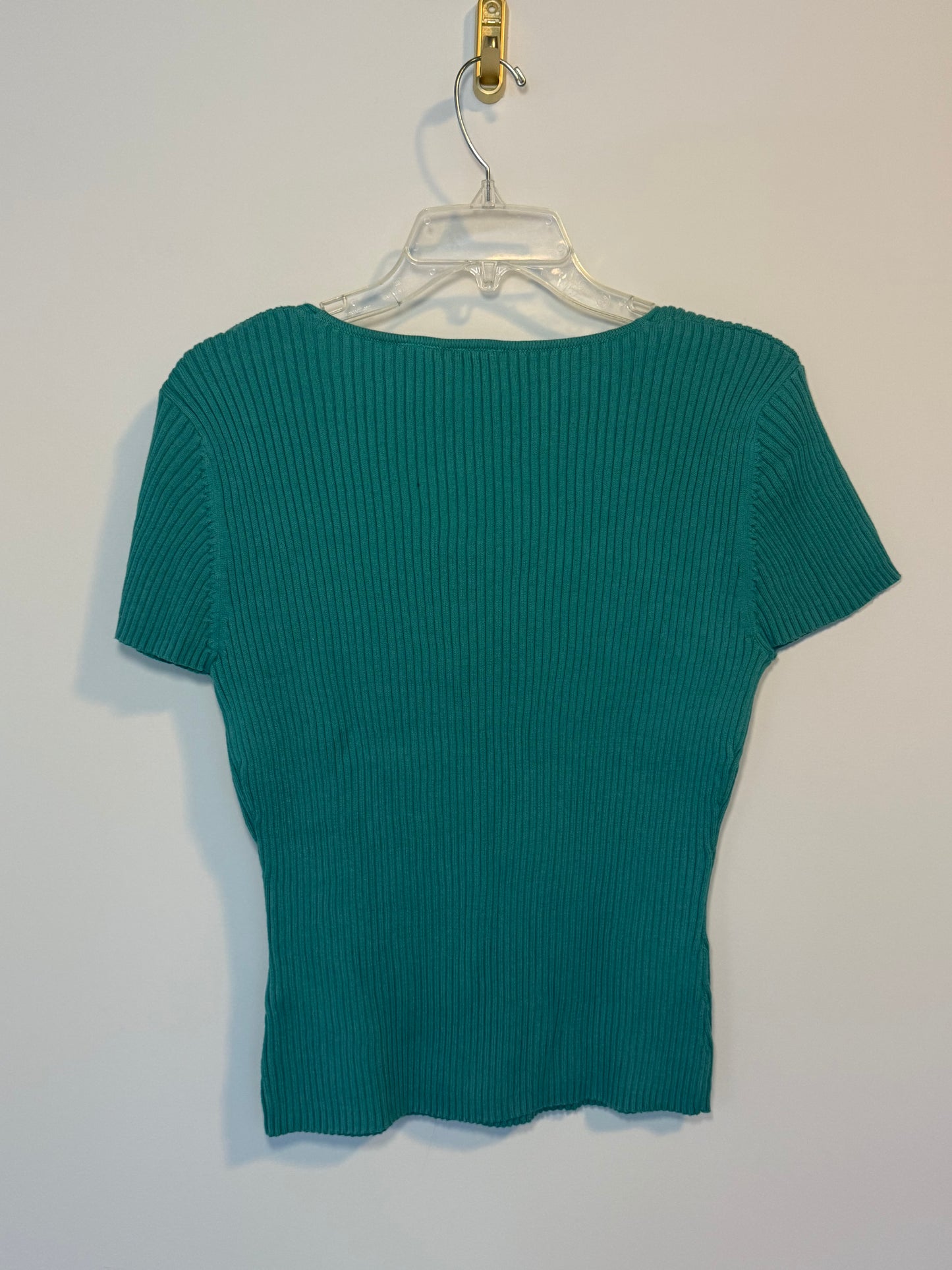 Teal Beaded Vintage Top