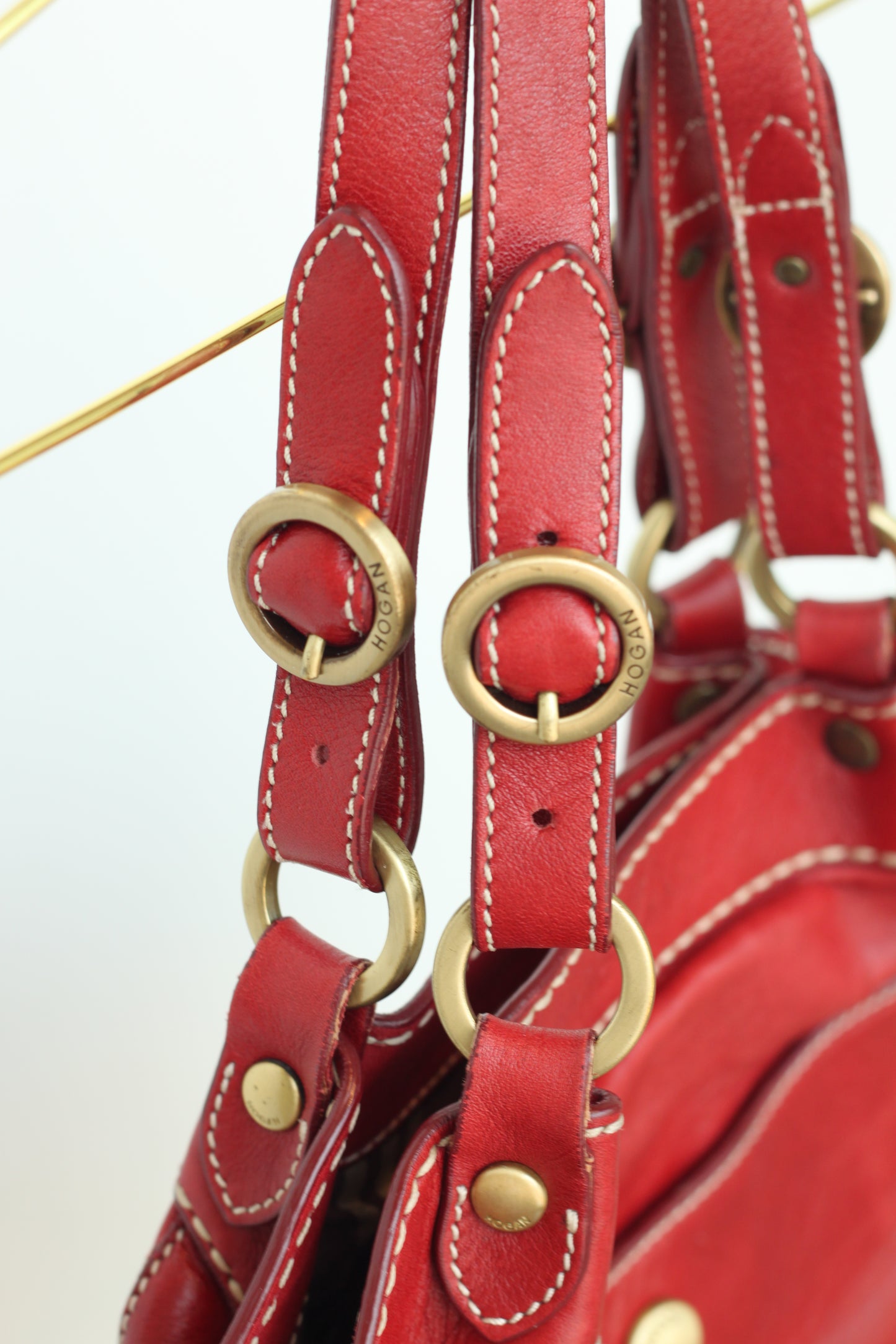 Italian Red Leather Purse