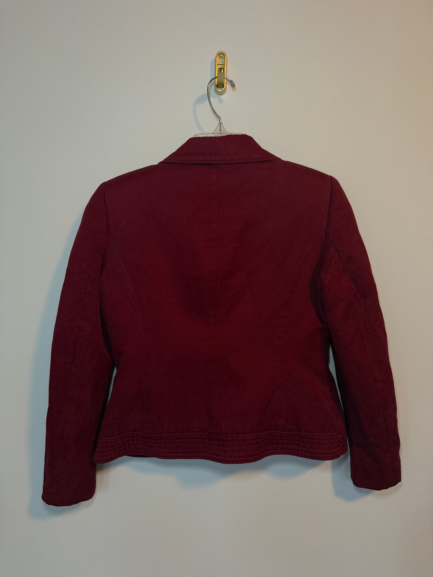 Stunning Red Mid Crop Vintage Jacket
