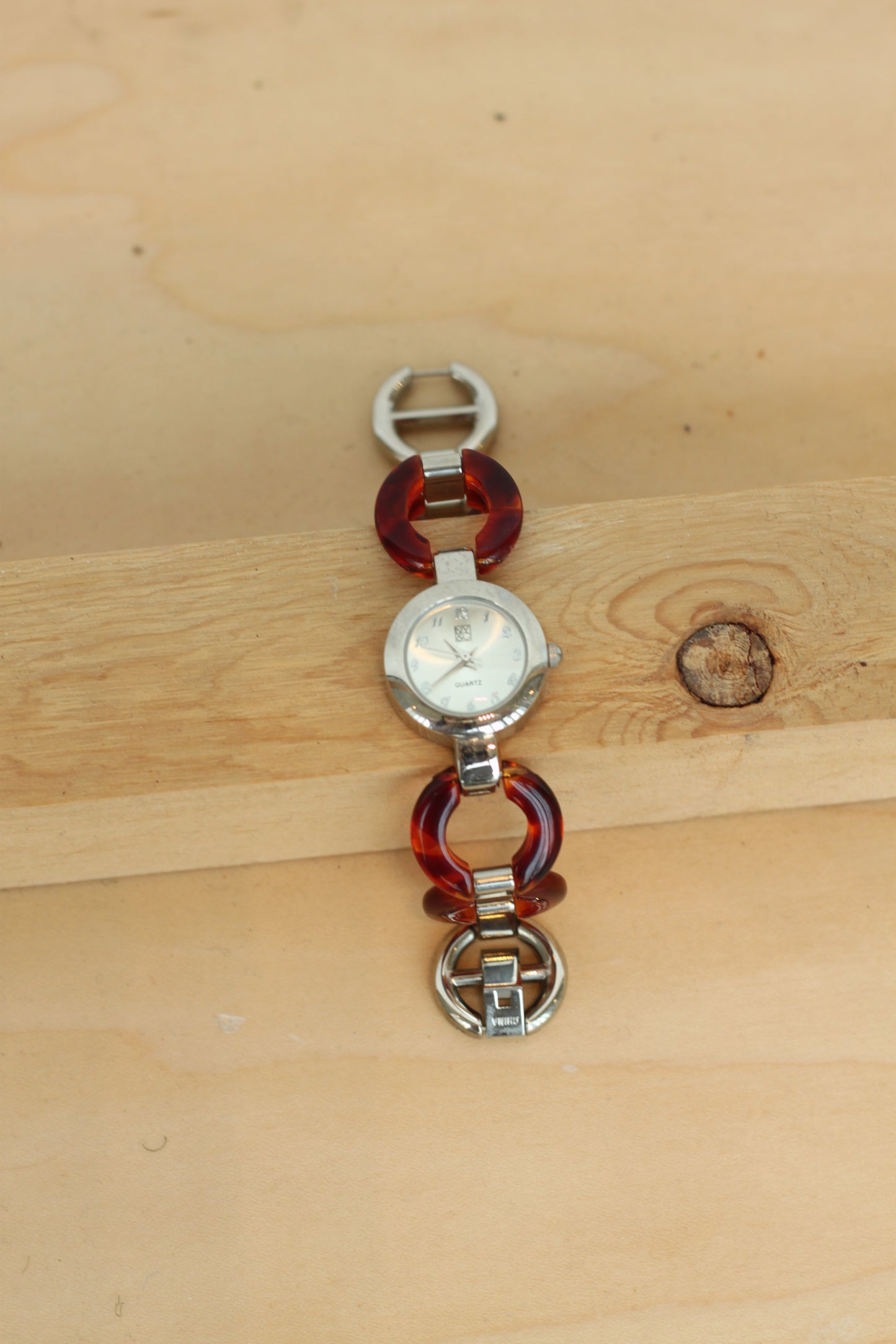 Tortoise Shell and Silver Vintage Clasp Watch