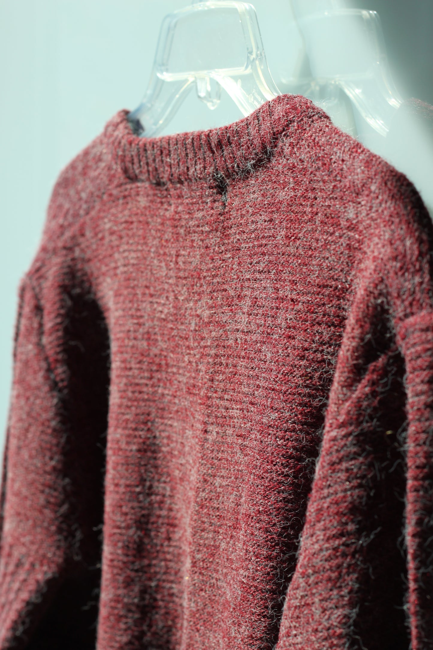 Vintage Cherry Red Thick Sweater
