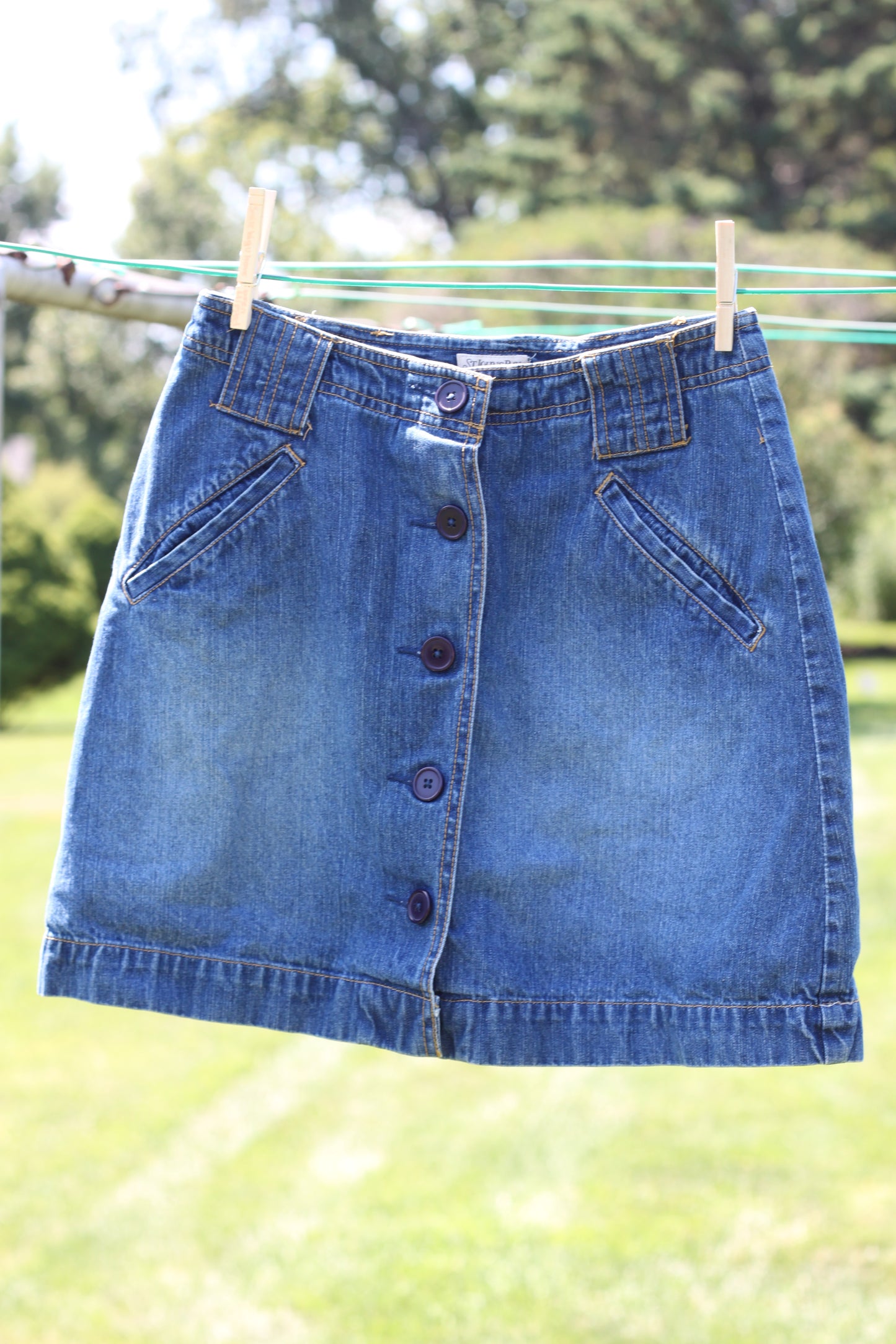 Vintage Button Up Skort
