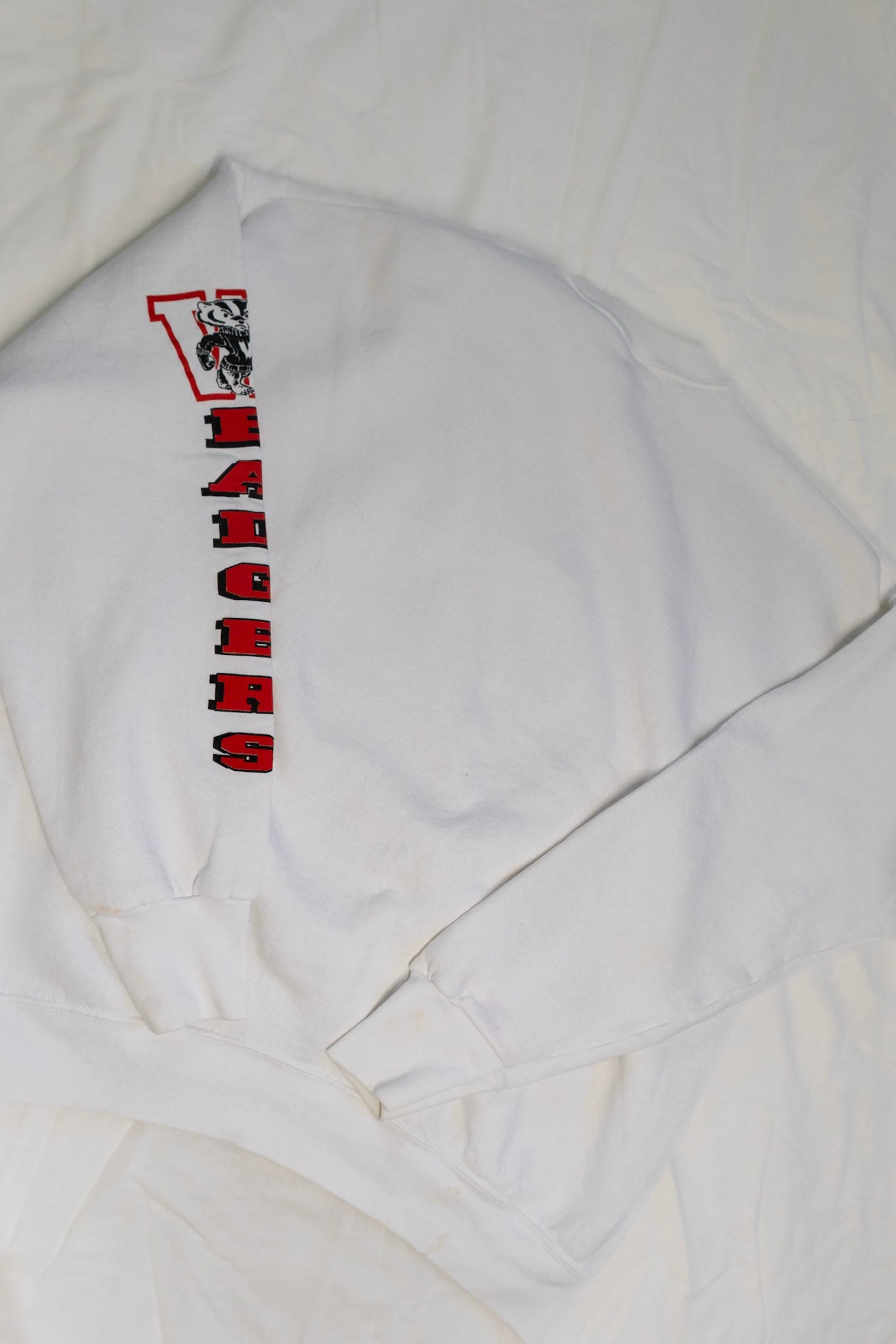 Vintage White Badger Crew Neck