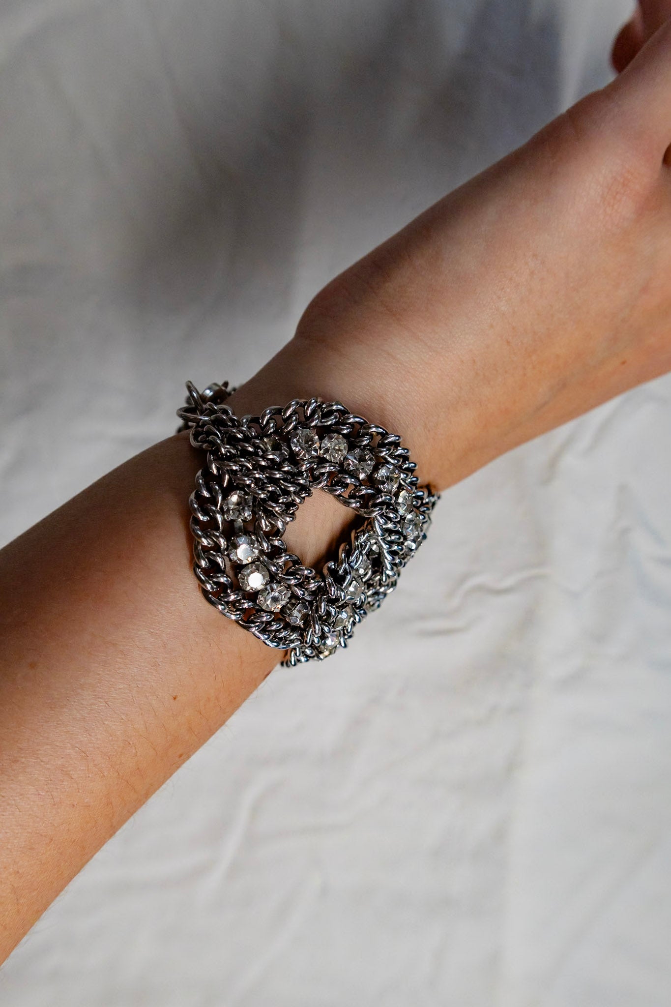 Chunky Metal Detailed Bracelet