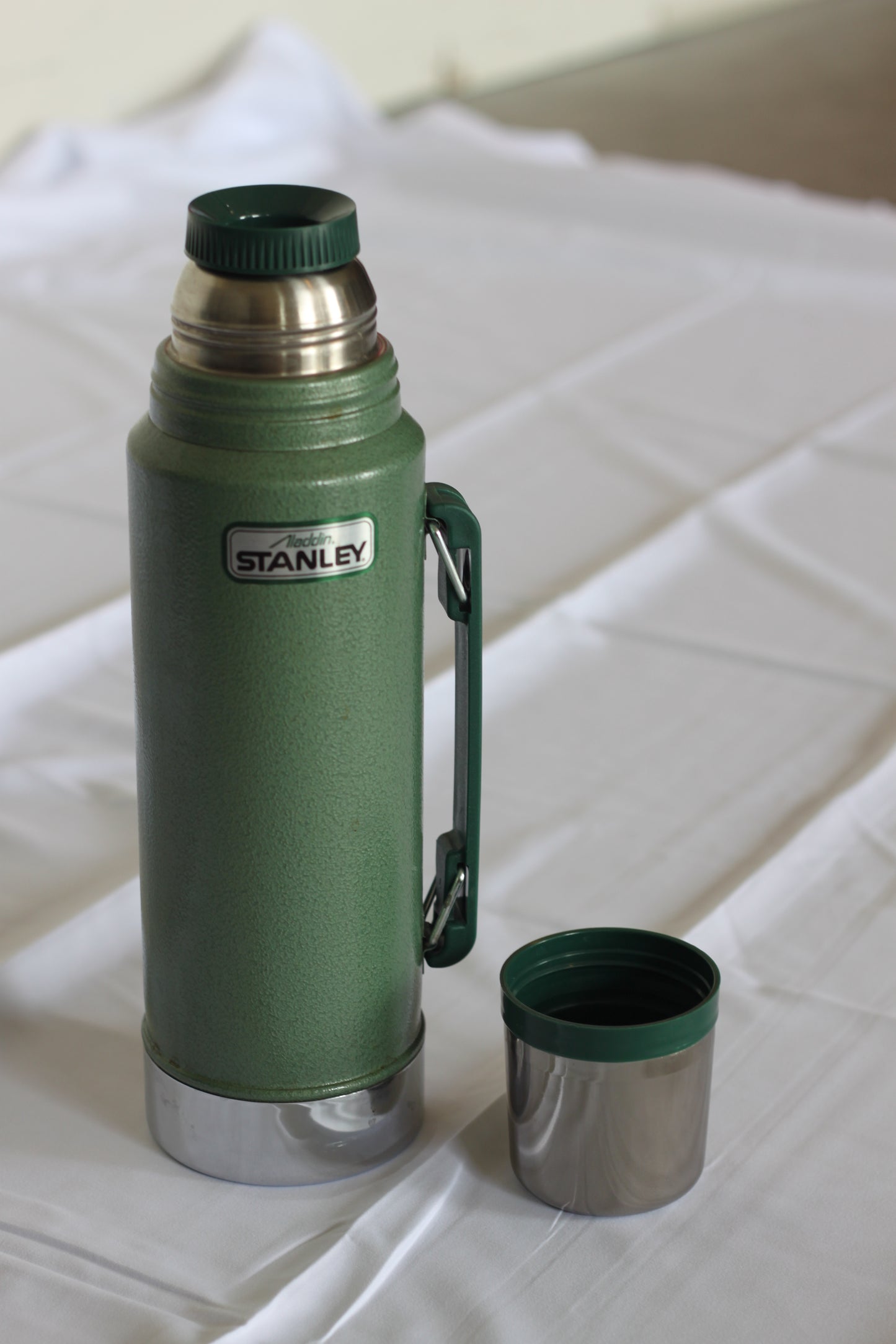 Vintage Forest Green Stanley Thermos