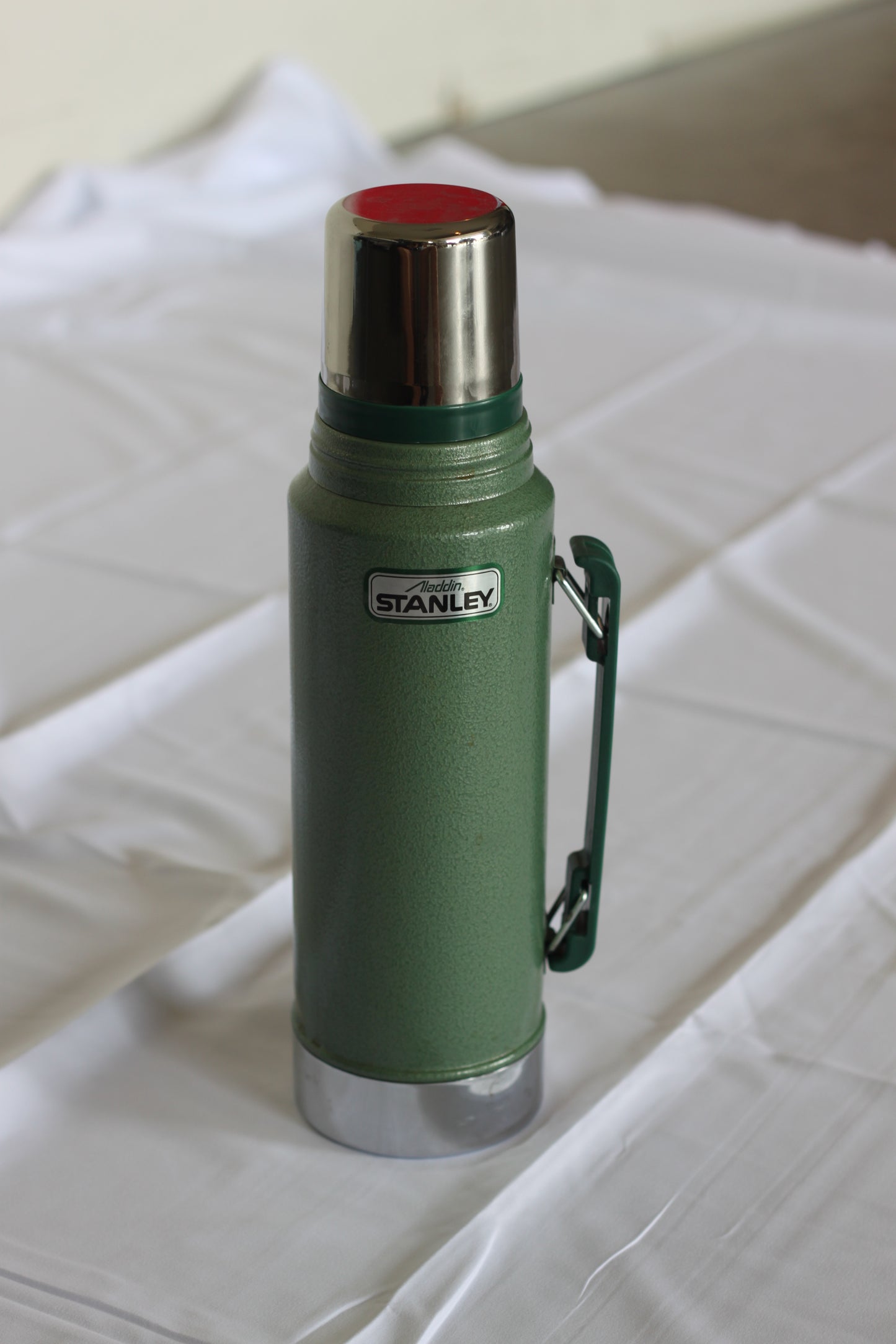 Vintage Forest Green Stanley Thermos
