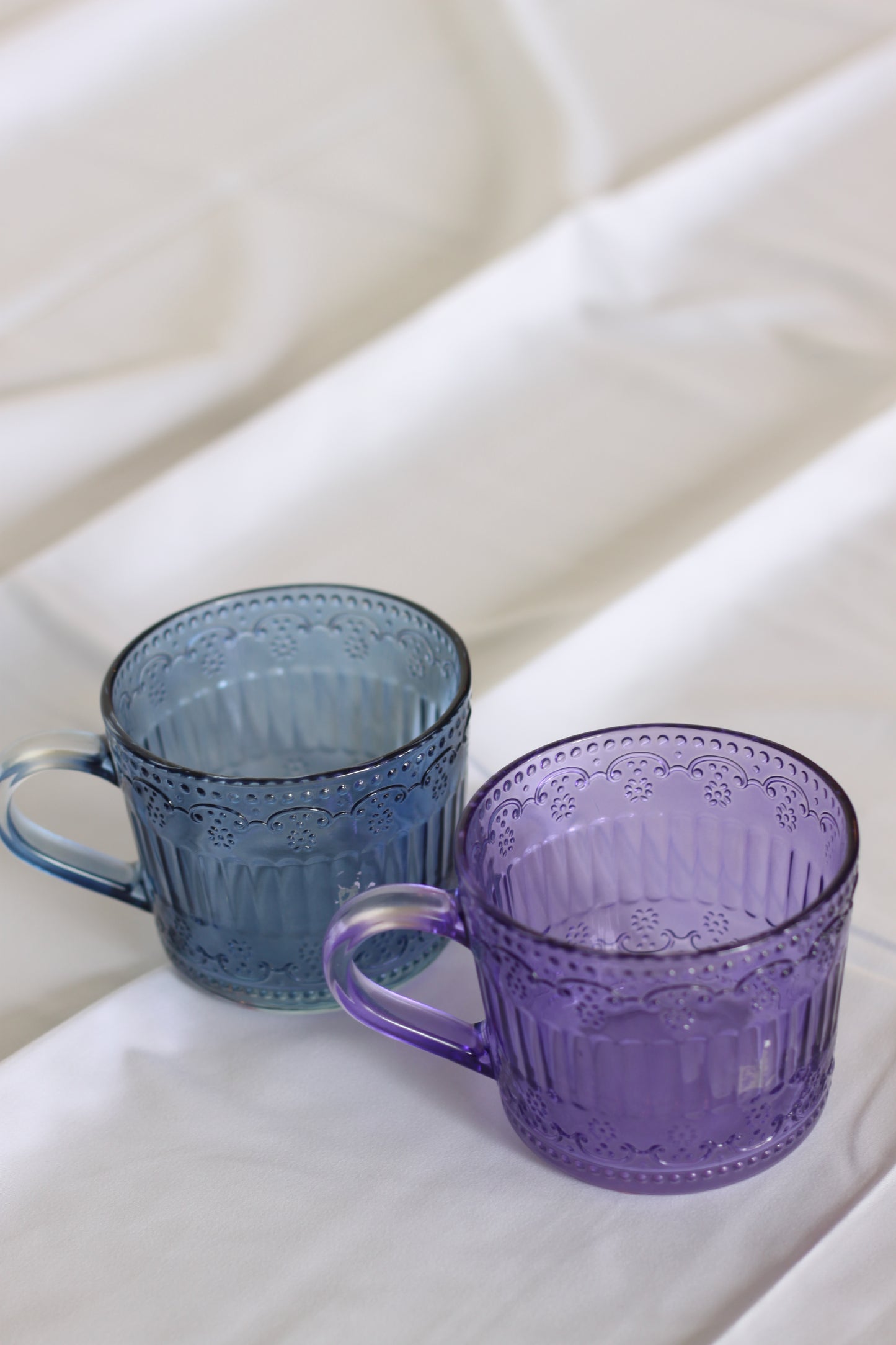 Pair of Sheer Colorful Mugs
