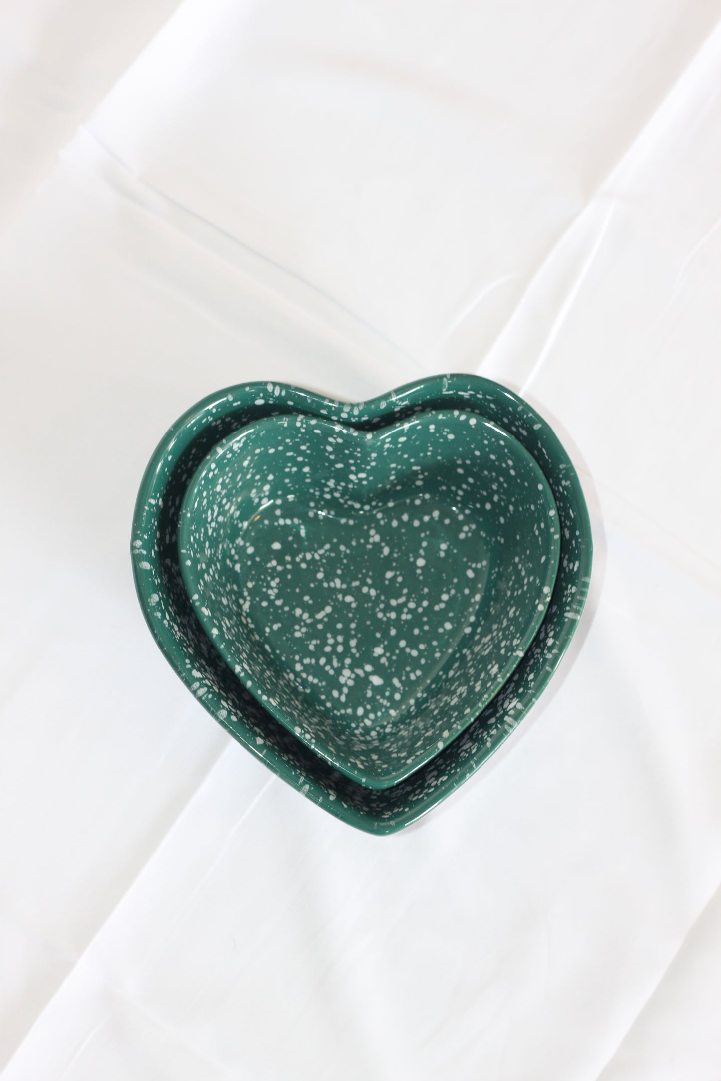 Ceramic Fits Together Heart Bowls (set of 2)