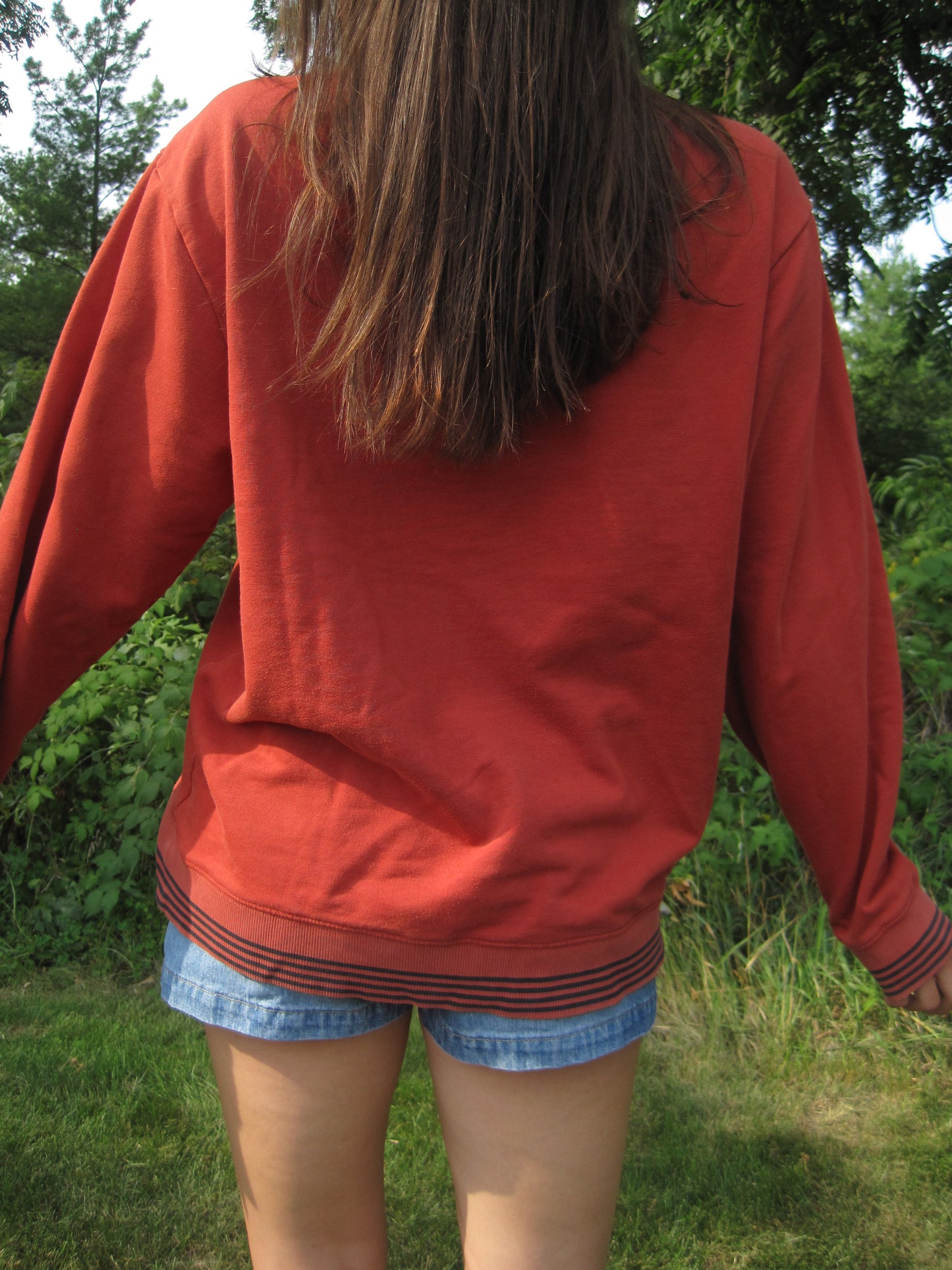 Rustic Red Oversize Crewneck