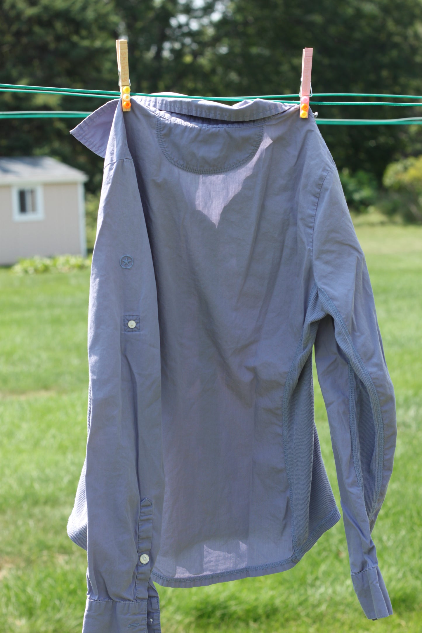 Lavender Star Girl Button Up