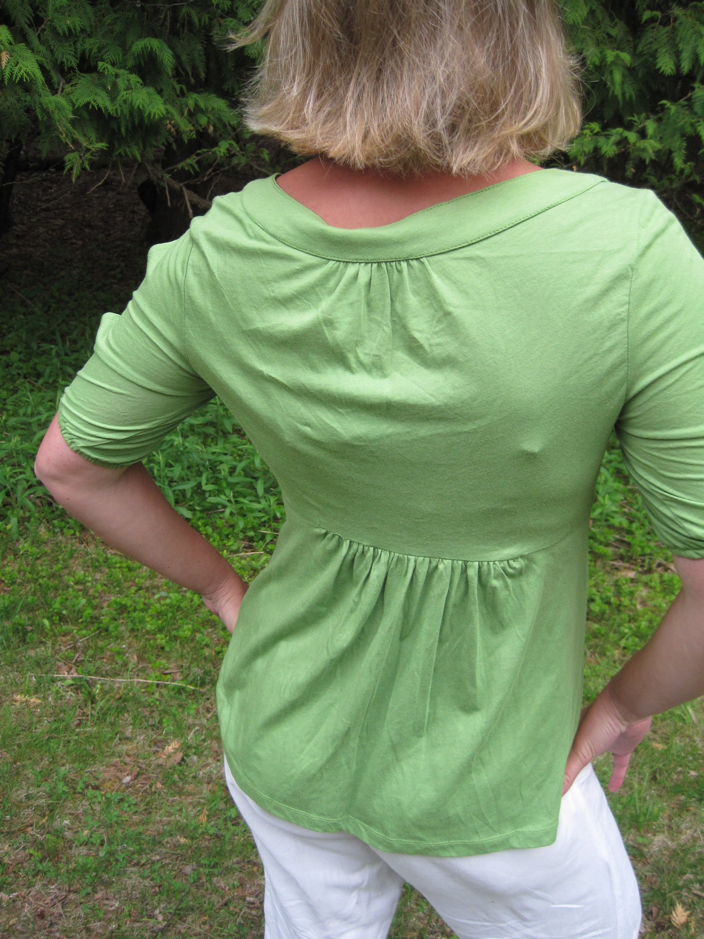 Apple Green Summer Blouse