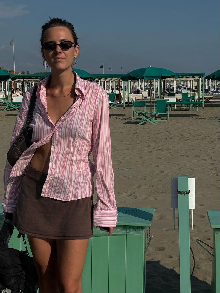 Two Pattern Button Up Shirt