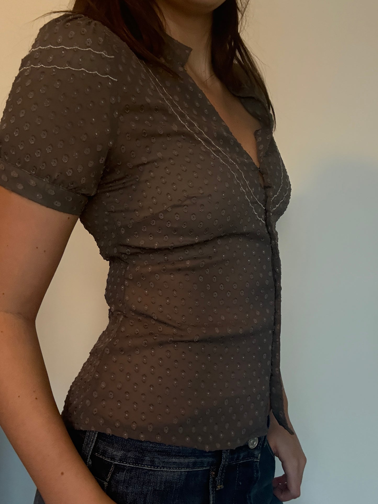 Sheer Textured Blouse