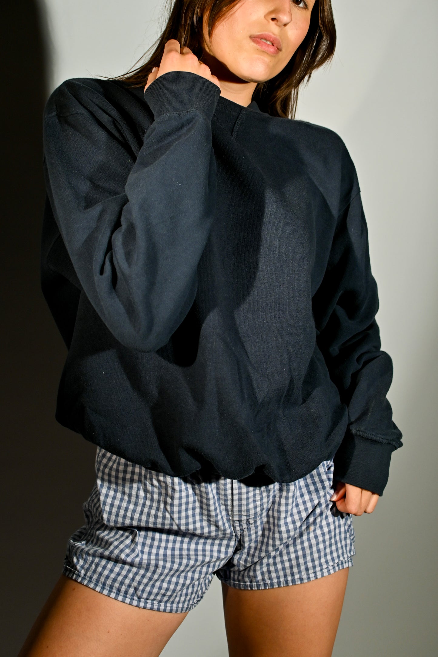 Vintage Dark Navy Crew Neck