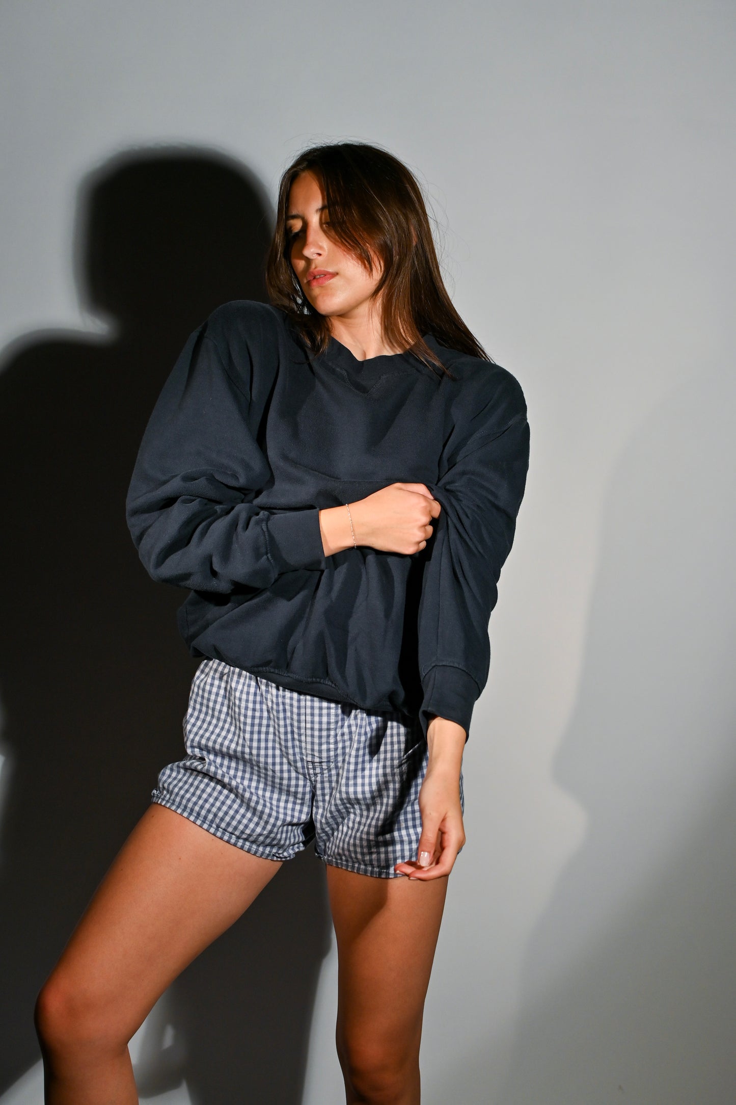 Vintage Dark Navy Crew Neck