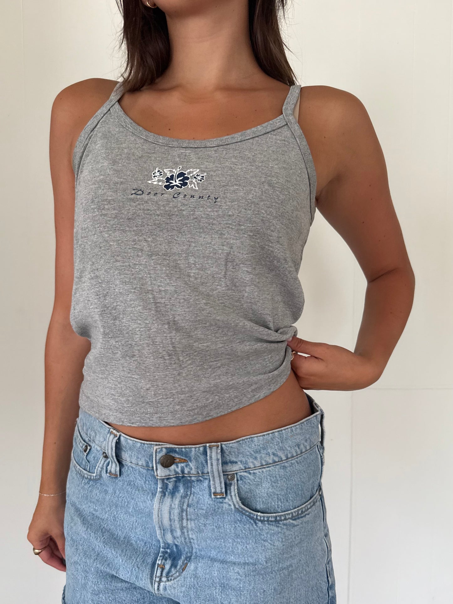 Perfect Heather Grey Door County Tank Top