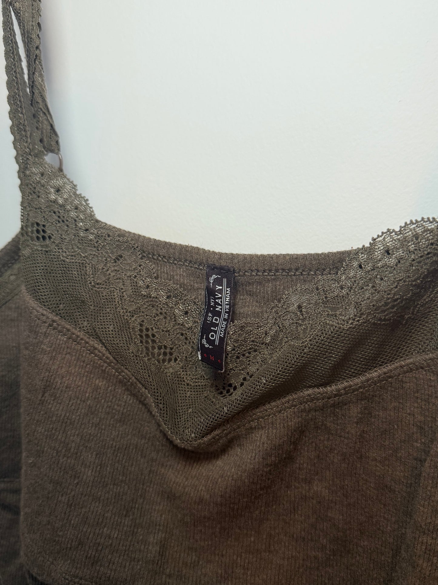 Vintage Brown Lace Cami