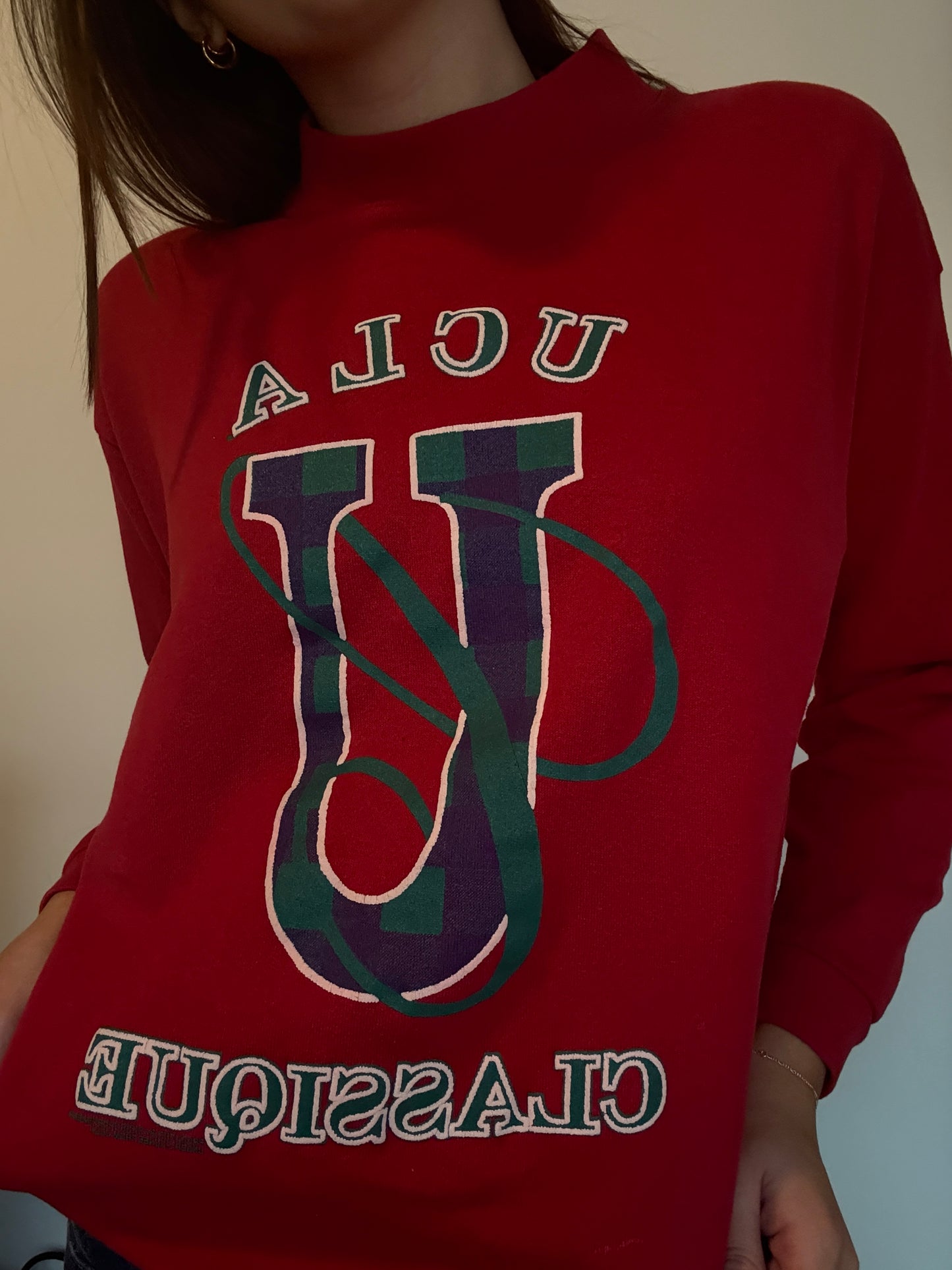 Vintage UCLA Mock Neck Crew Neck