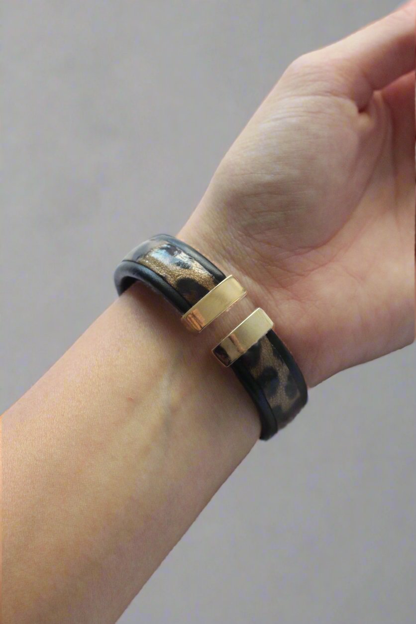 Vintage Cheetah & Gold Watch