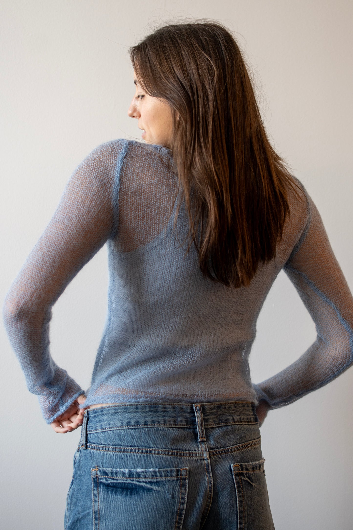 Express Ribbon Sheer Top