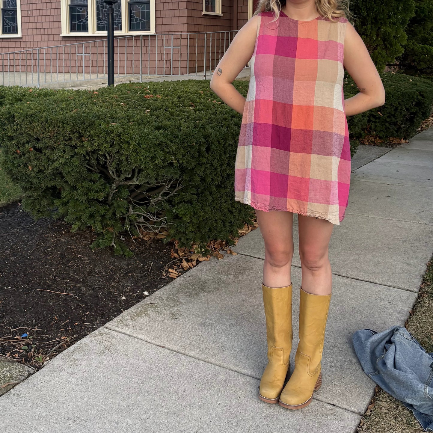 Vintage High Neck Retro Dress