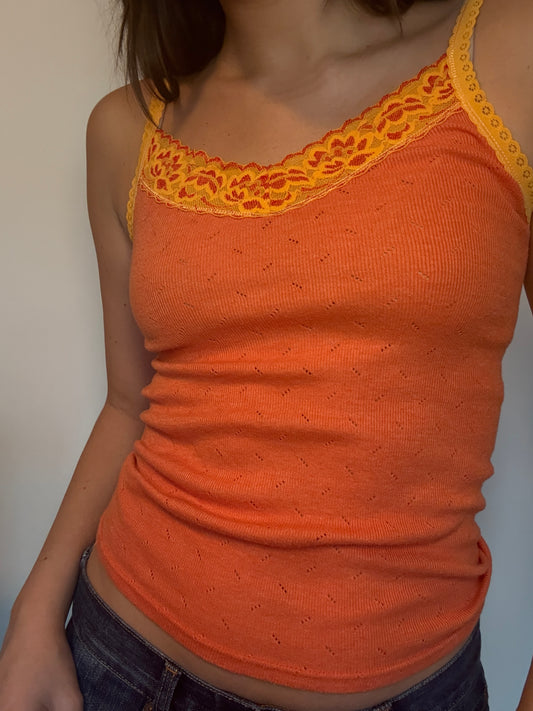 Stunning Orange Gap Tank Top