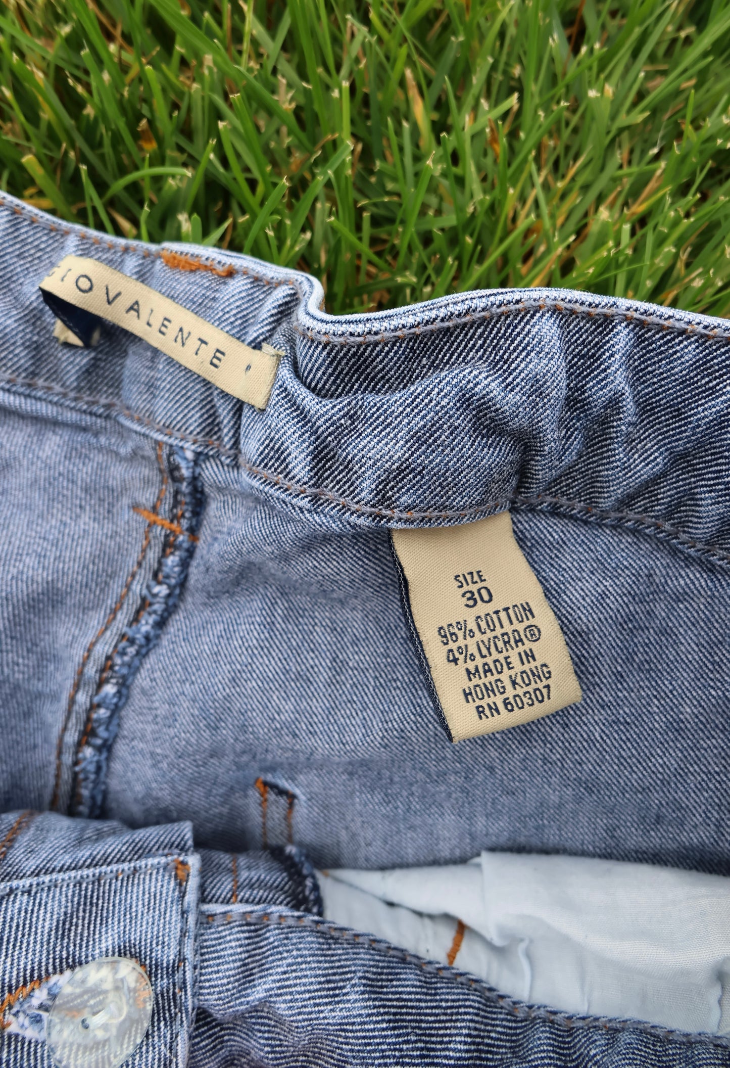 Light Denim Low Waisted Capris