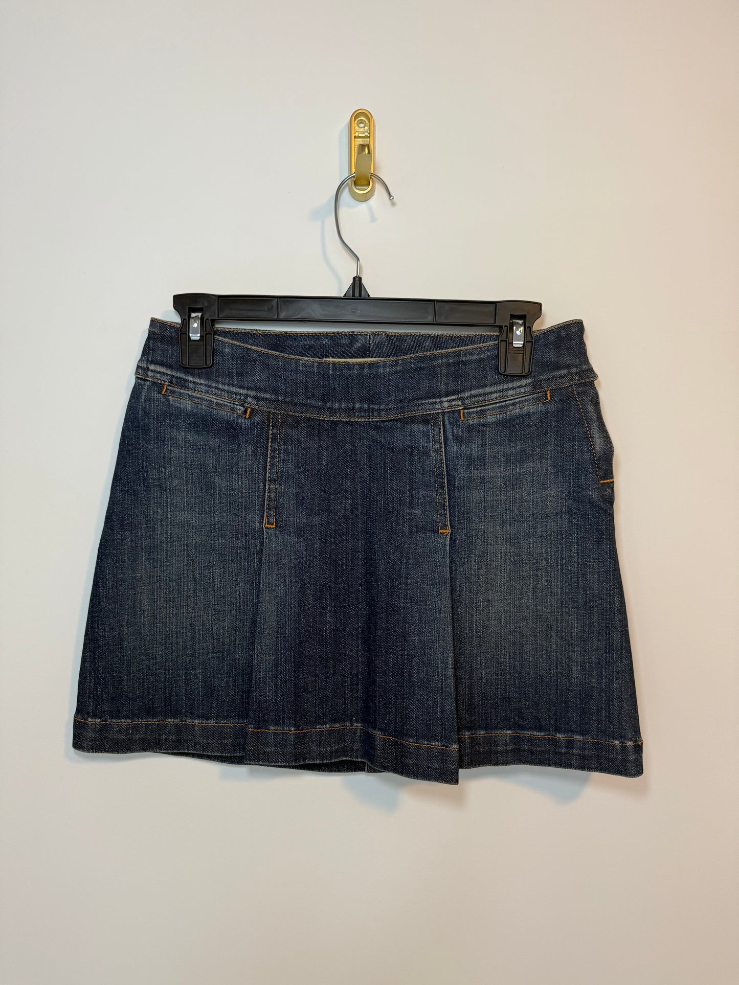 Thick Dark Denim Mini Skirt