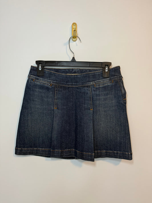 Thick Dark Denim Mini Skirt