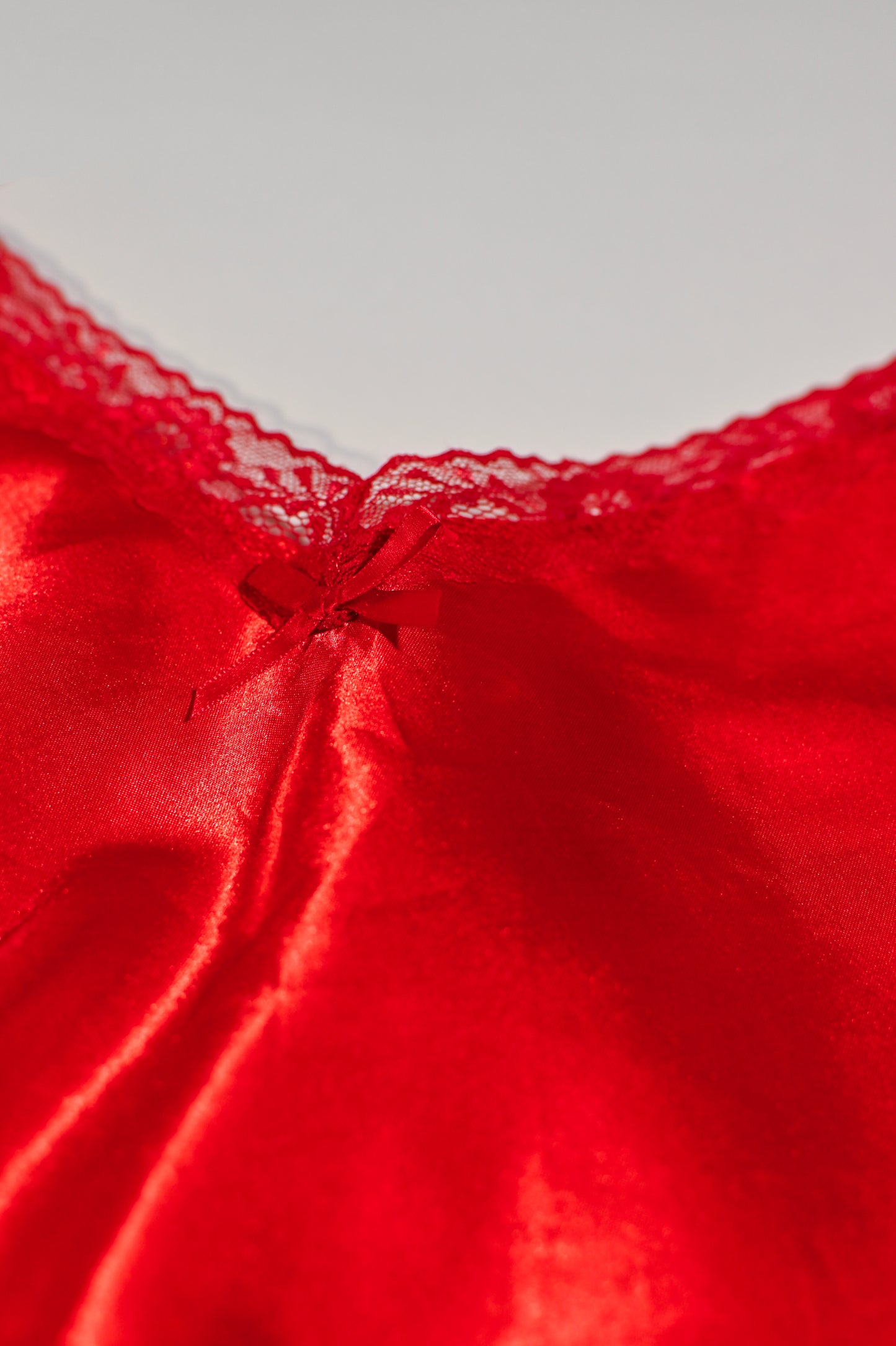 Royal Red Silk Slip Dress
