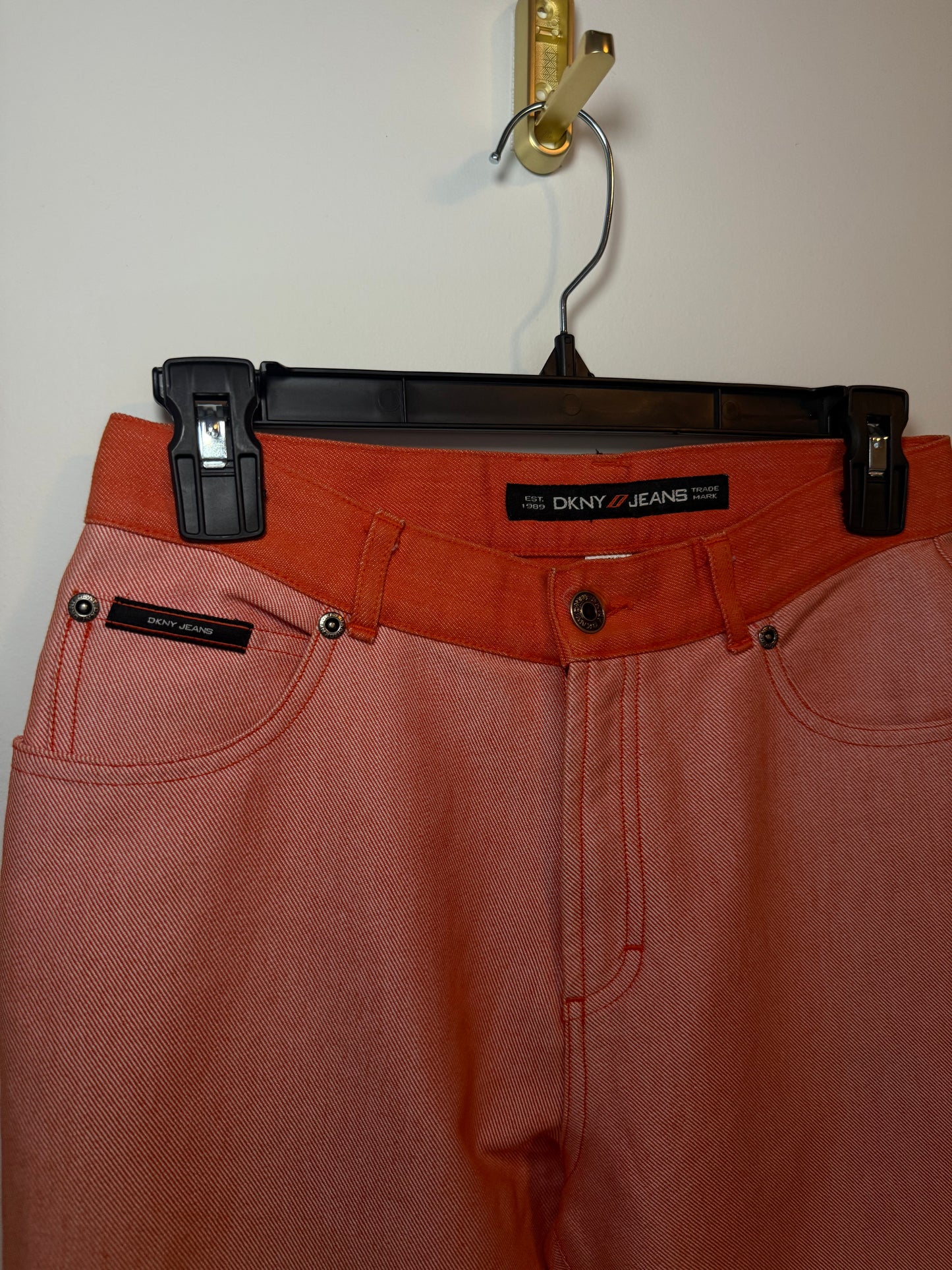 DKNY Orange Fashion Jeans