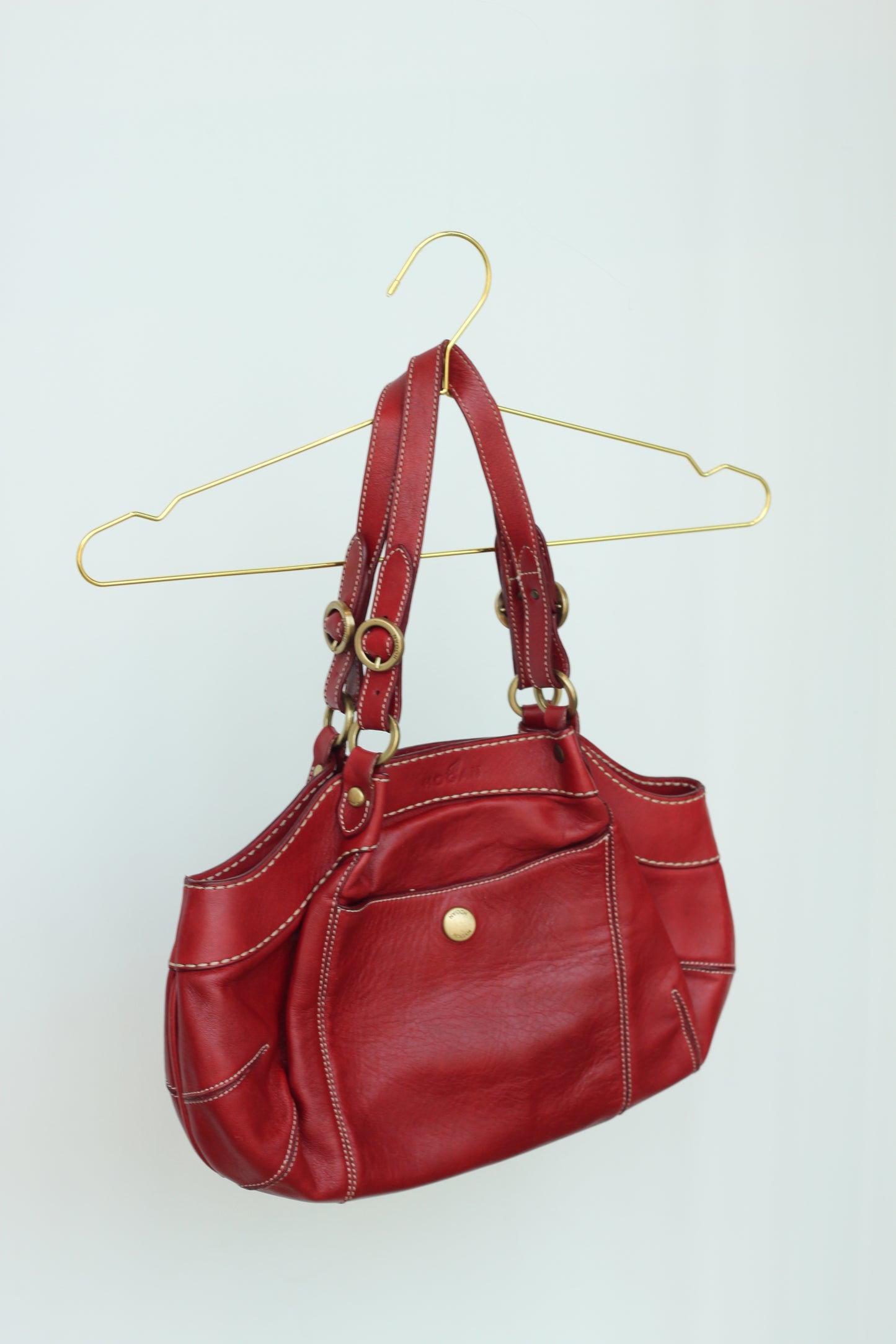 Italian Red Leather Purse