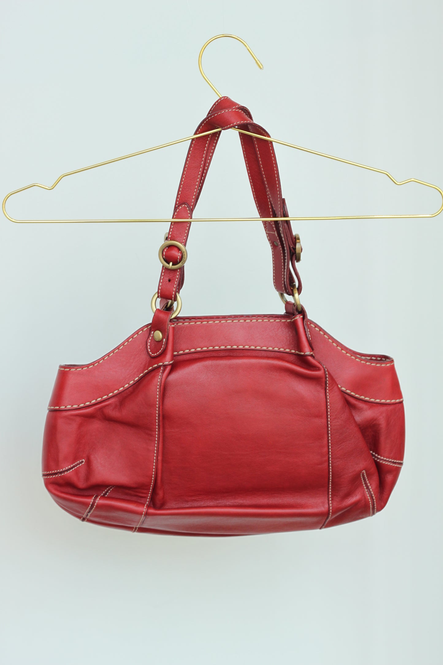 Italian Red Leather Purse