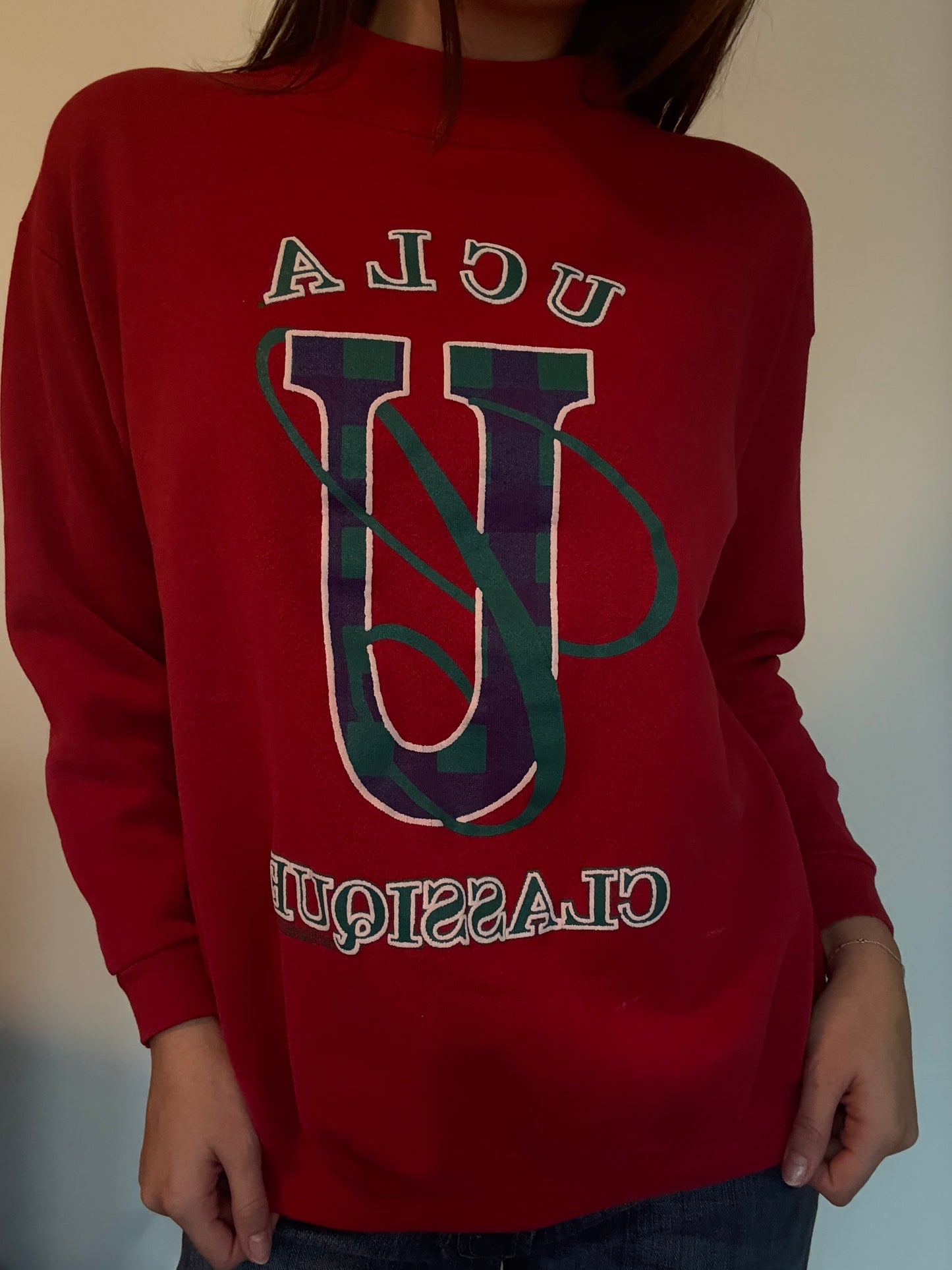 Vintage UCLA Mock Neck Crew Neck