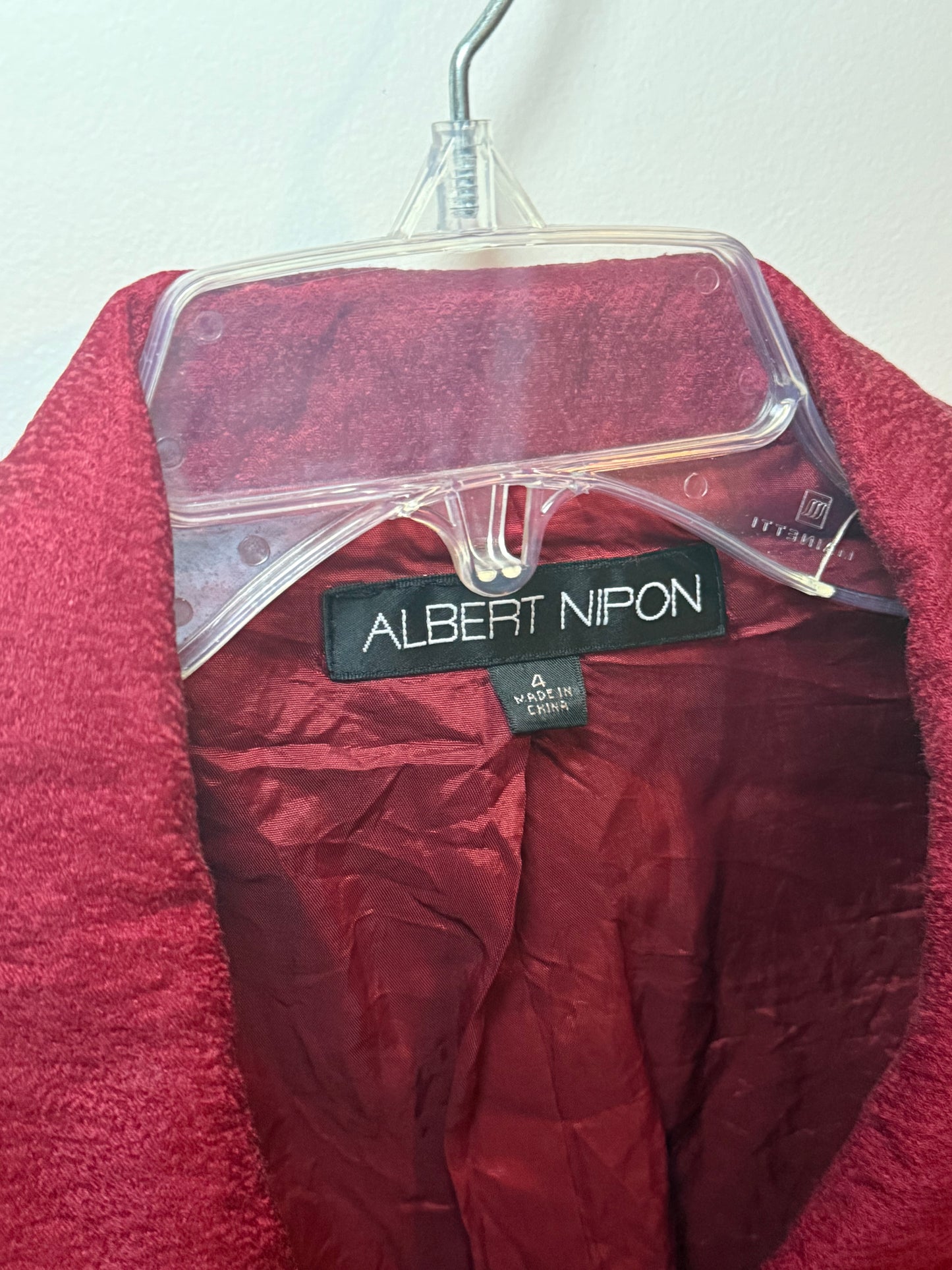 Stunning Red Mid Crop Vintage Jacket