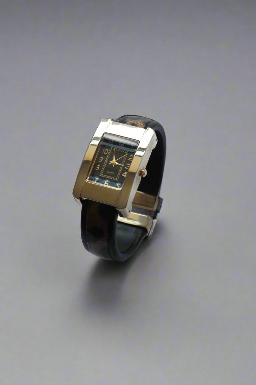 Vintage Cheetah & Gold Watch