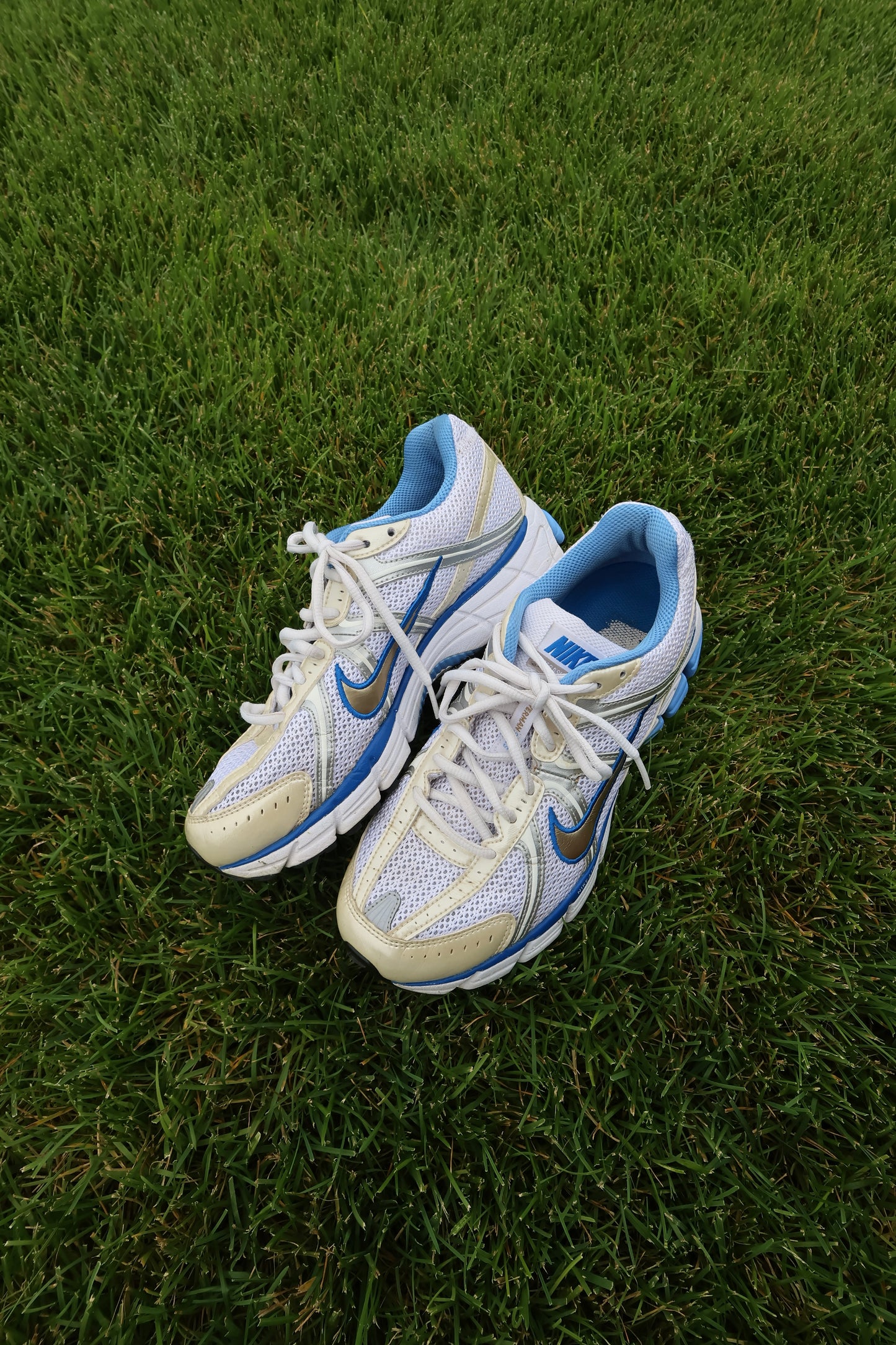 Old School Blue and Yellow Tennis Shoes