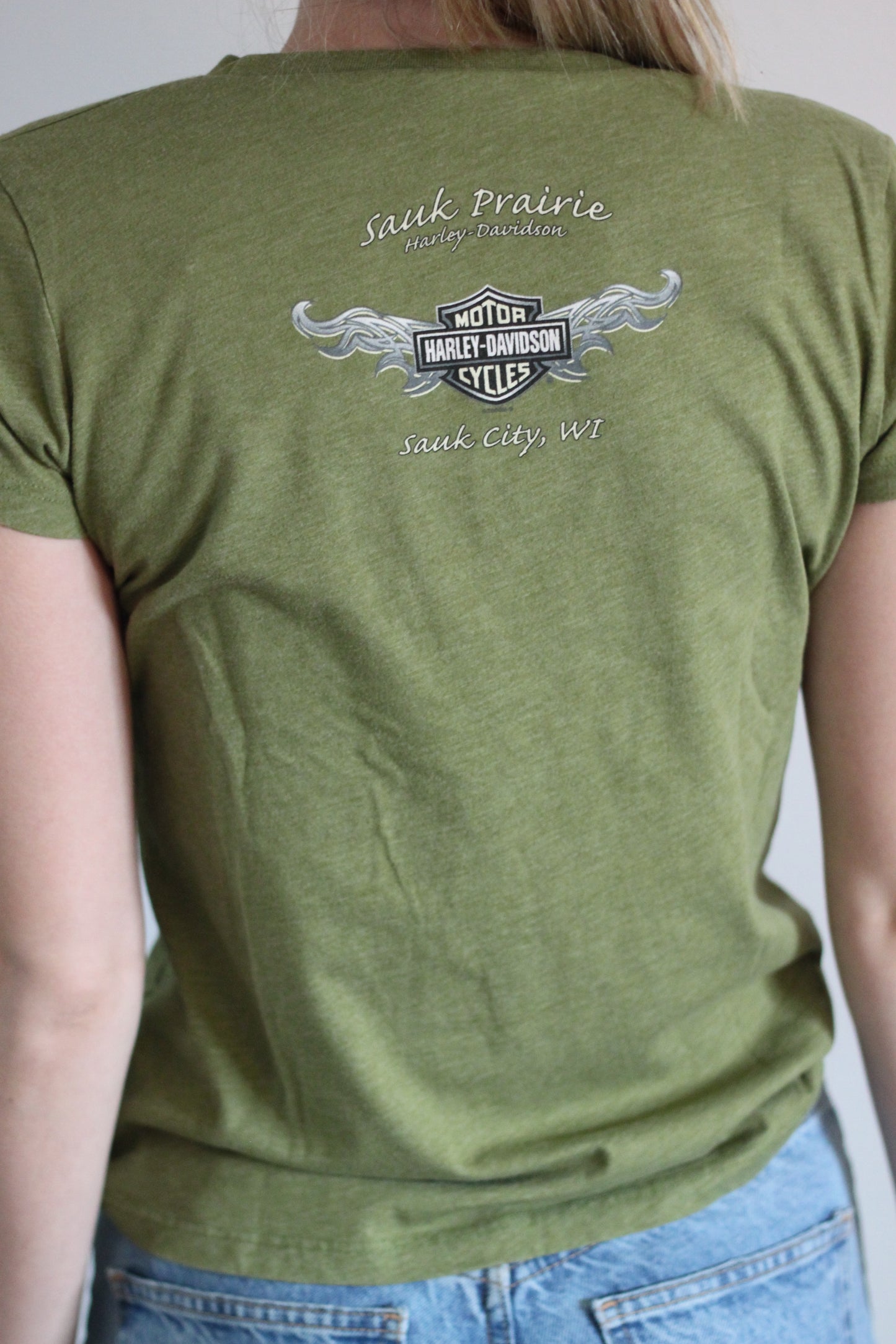 Green Harley Baby Tee