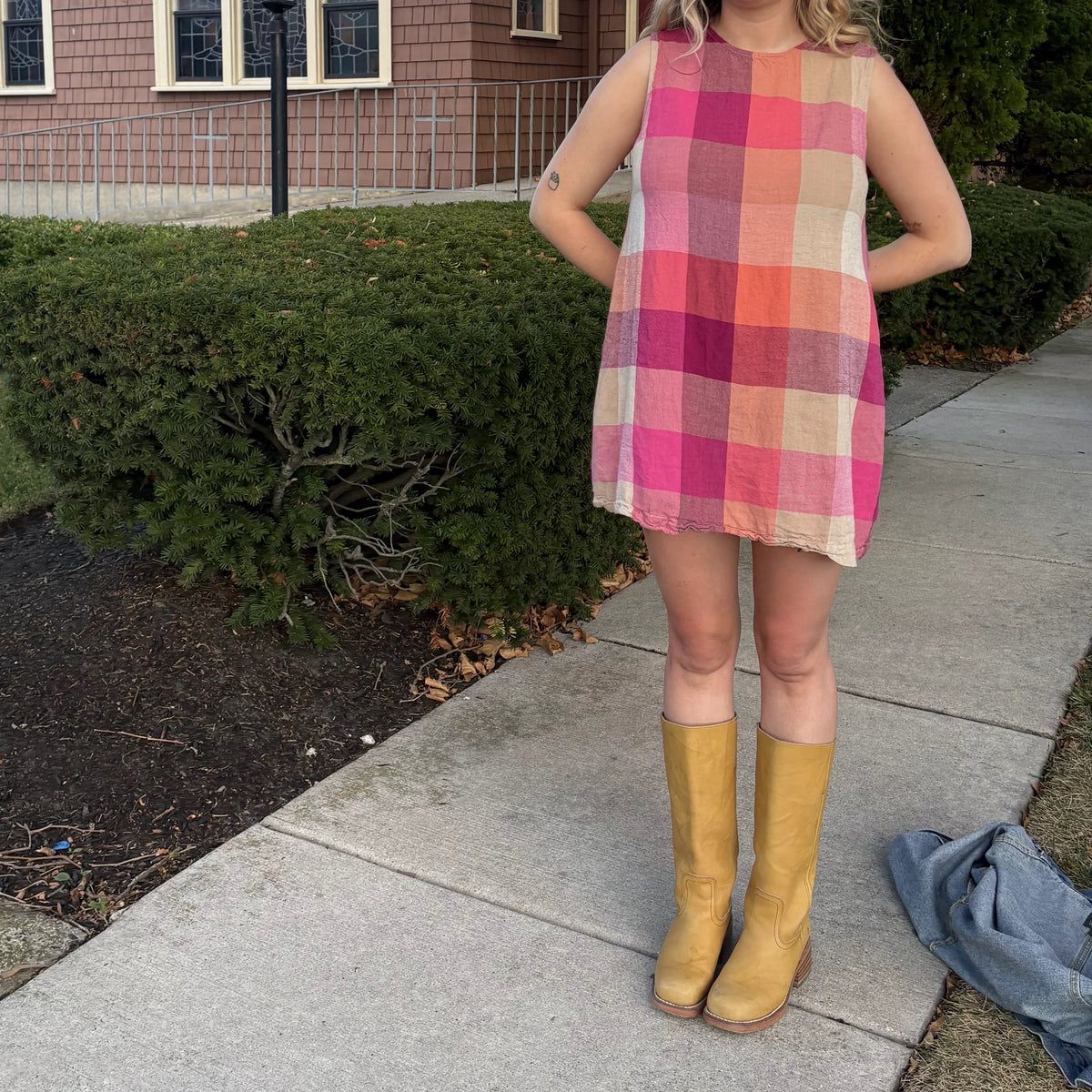 Vintage High Neck Retro Dress