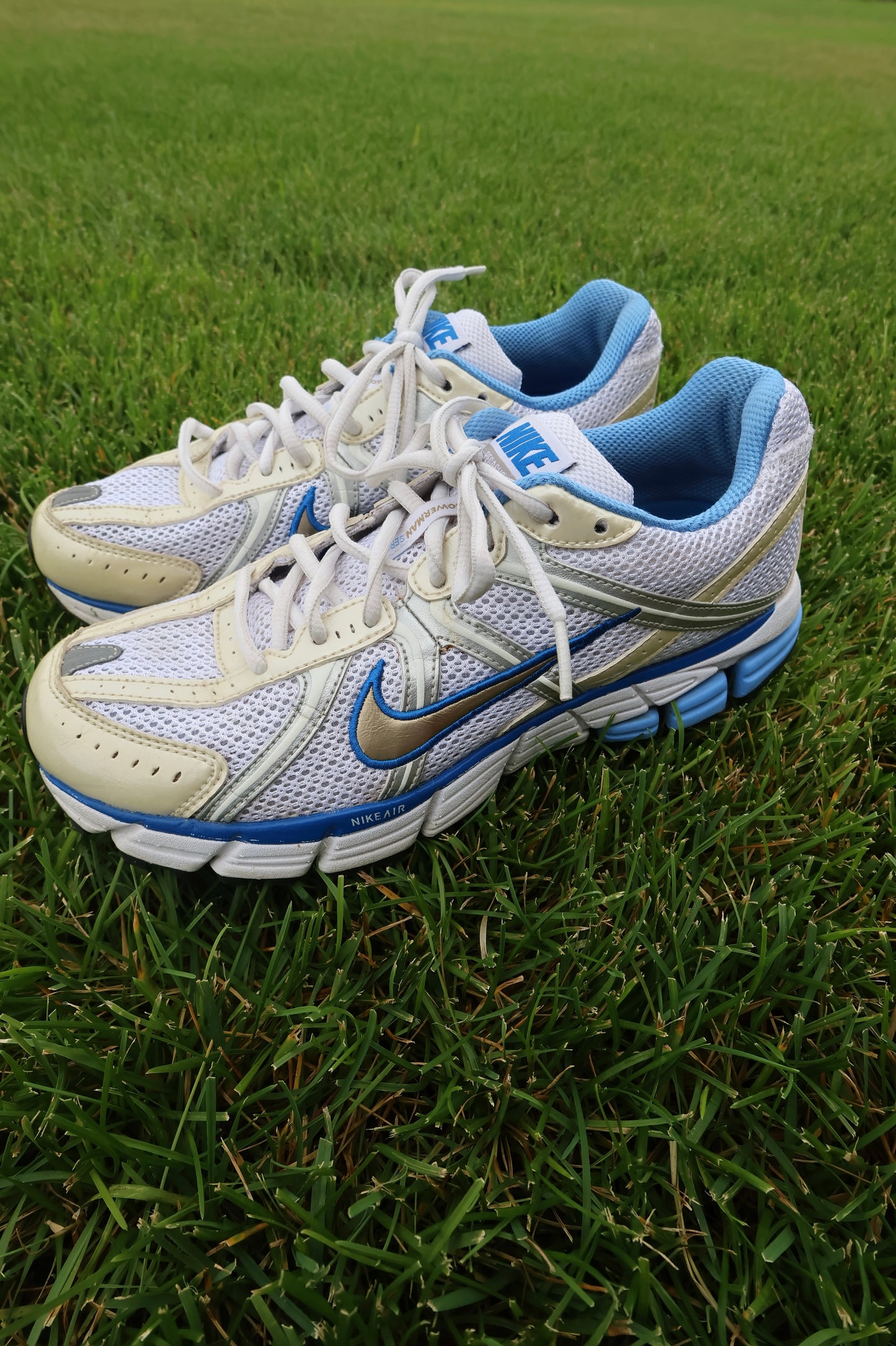 Old School Blue and Yellow Tennis Shoes