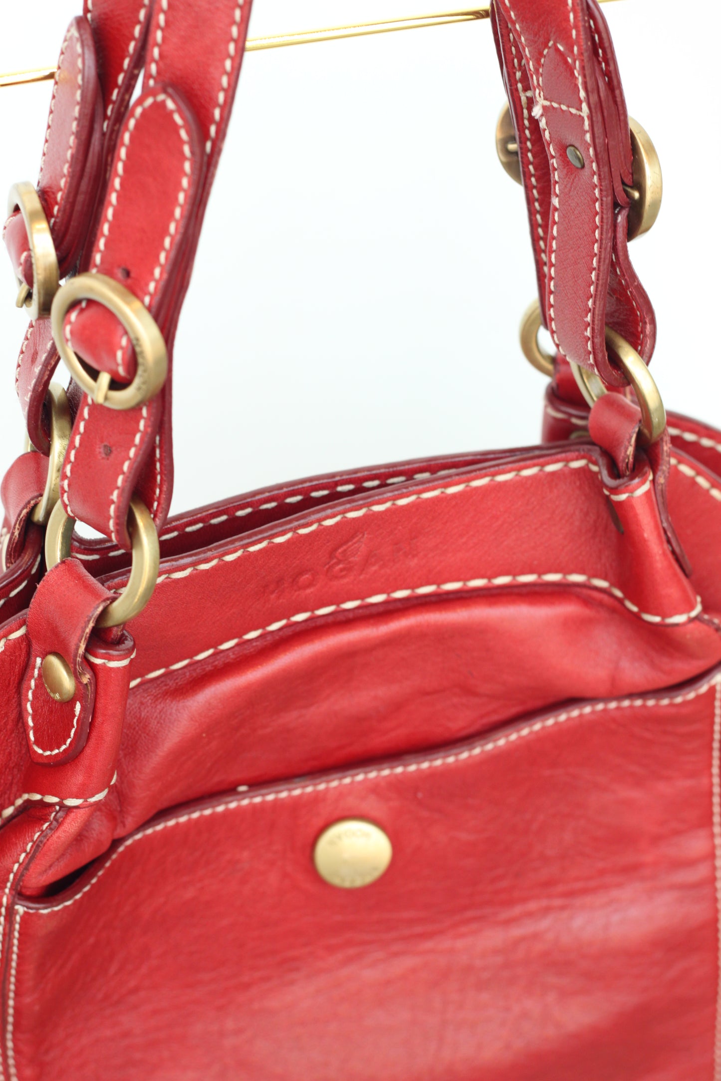 Italian Red Leather Purse