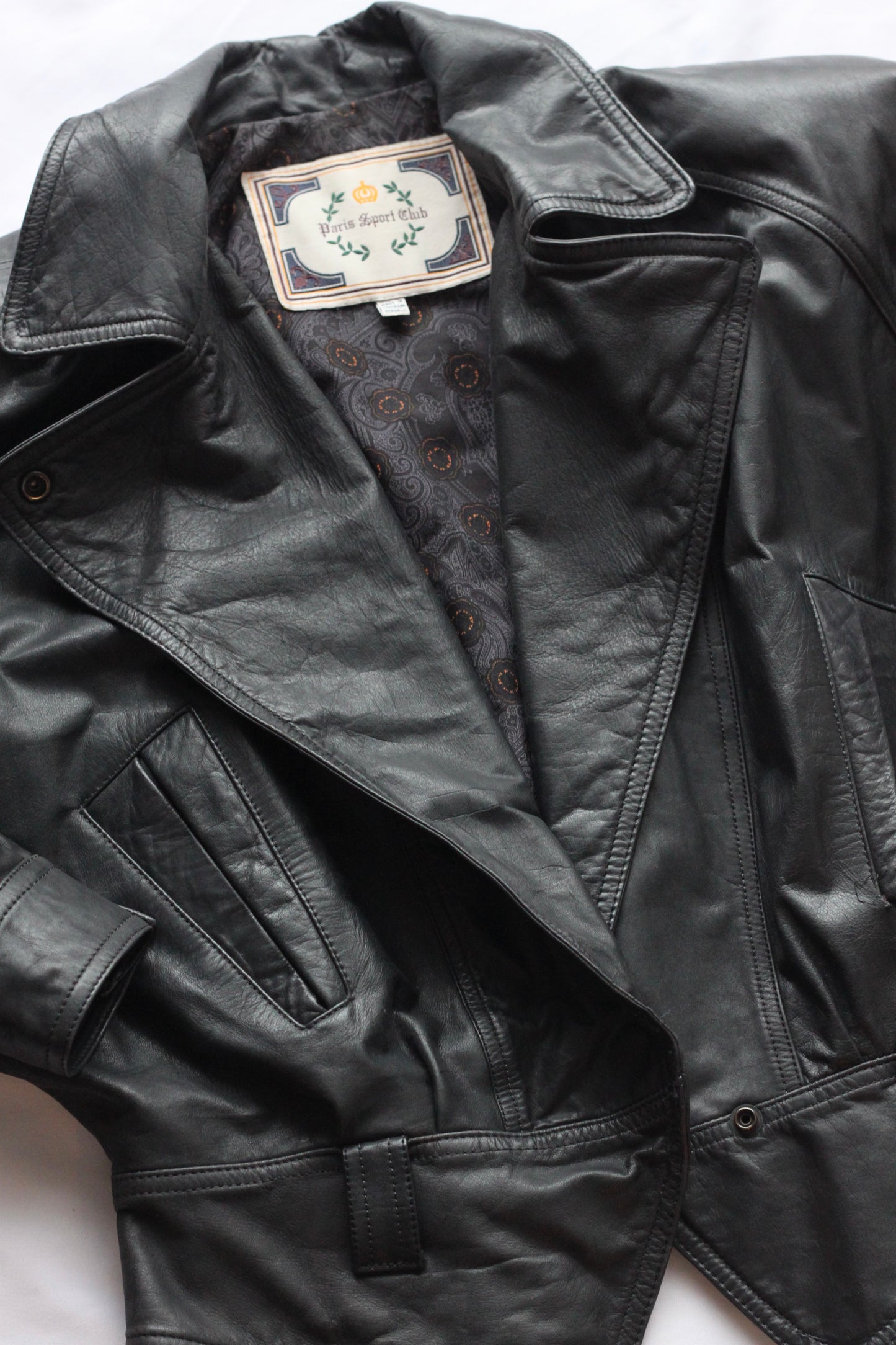 Genuine Leather Vintage Paris Sport Coat