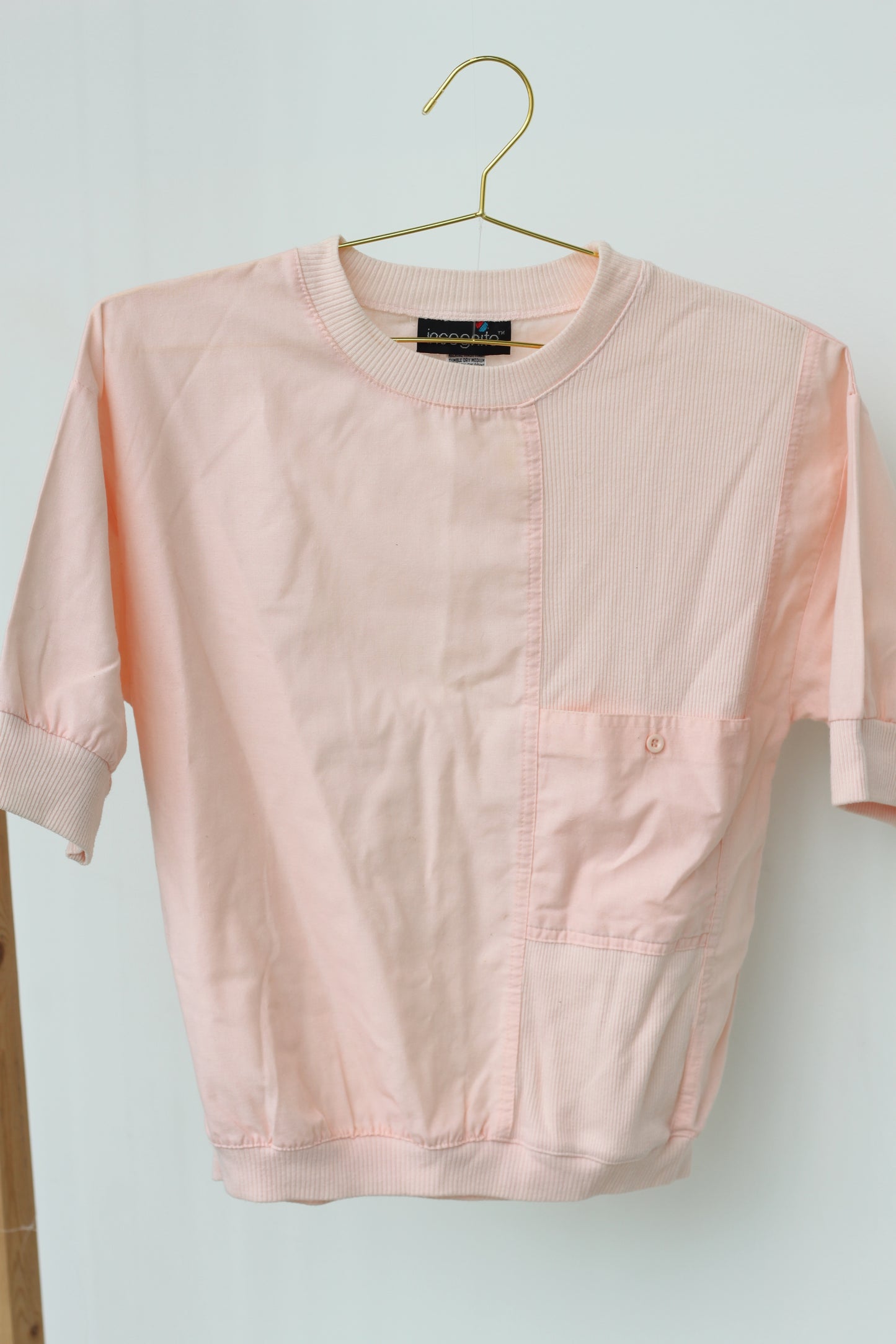 Light Pink Retro Tee