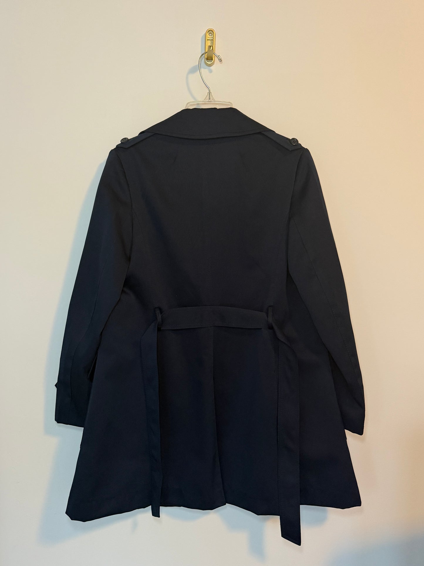 Vintage Navy Blue Trench Coat