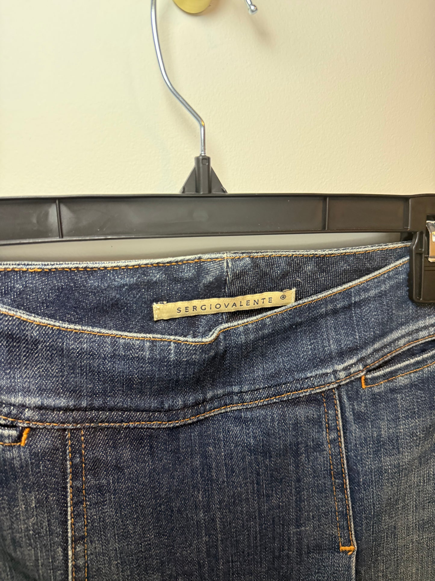 Thick Dark Denim Mini Skirt