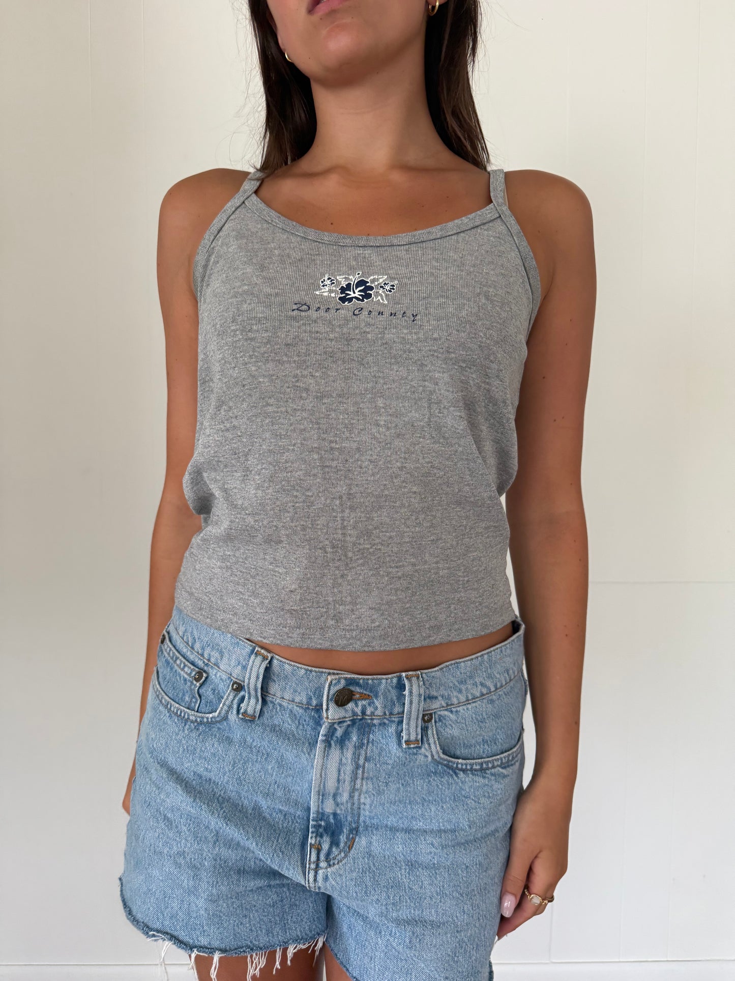 Perfect Heather Grey Door County Tank Top