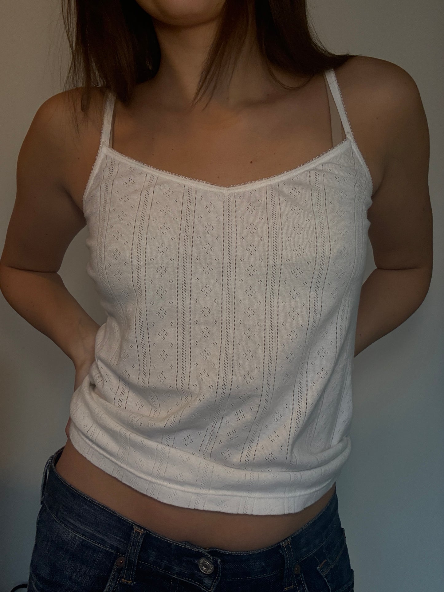 The Perfect White Coquette Tank