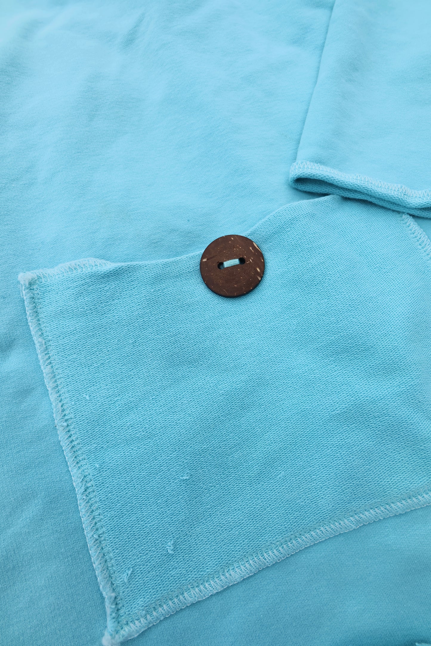 Unique Coastal Stitched Mock Neck Sweater