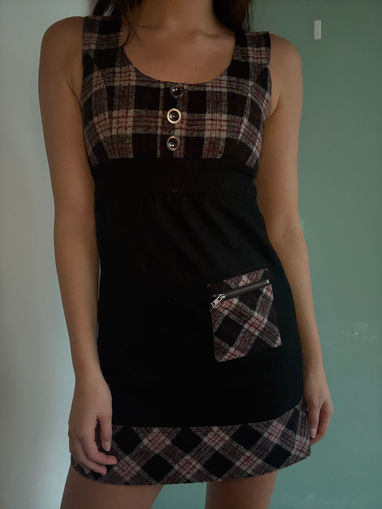 Scoop Neck Mini Dress