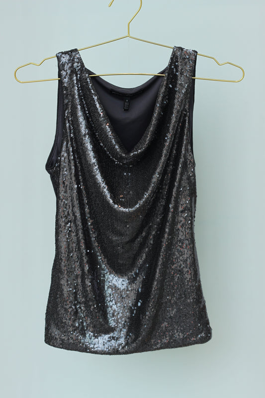 2000s Sequins Going Out Top